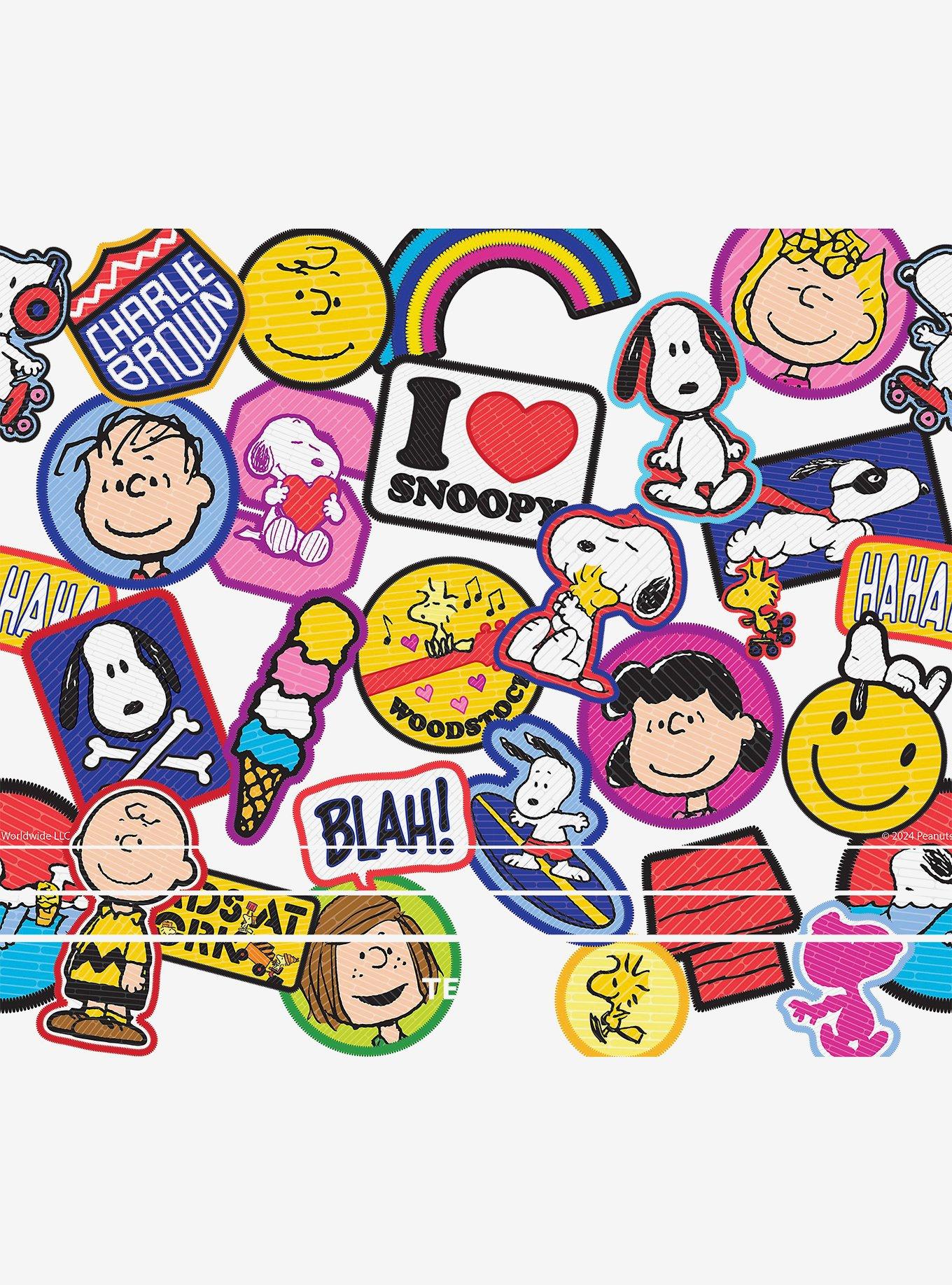Peanuts Sticker Collage 26oz Water Bottle, , hi-res