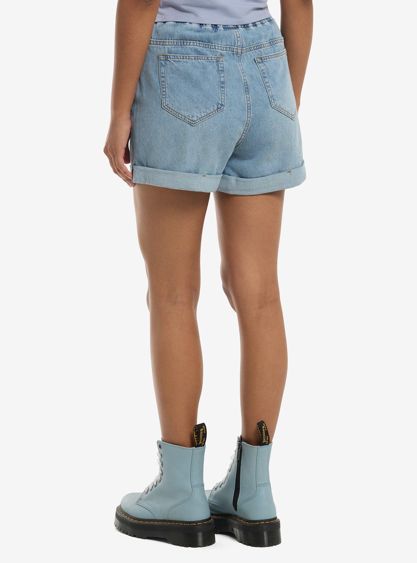 Her Universe Studio Ghibli&reg; Spirited Away Haku Elastic Denim Shorts, , hi-res