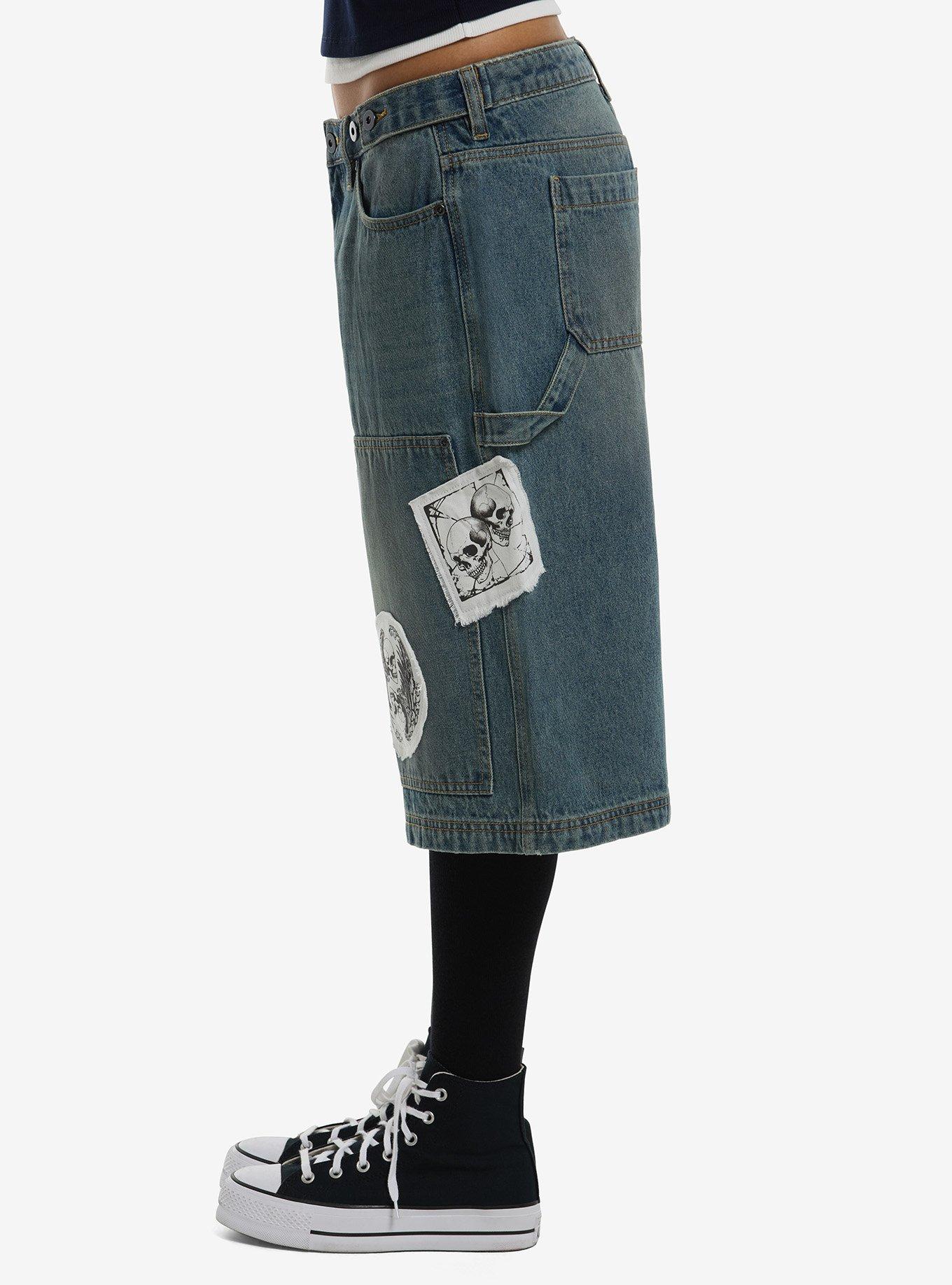 Skull Patches Carpenter Jorts, MULTI, alternate