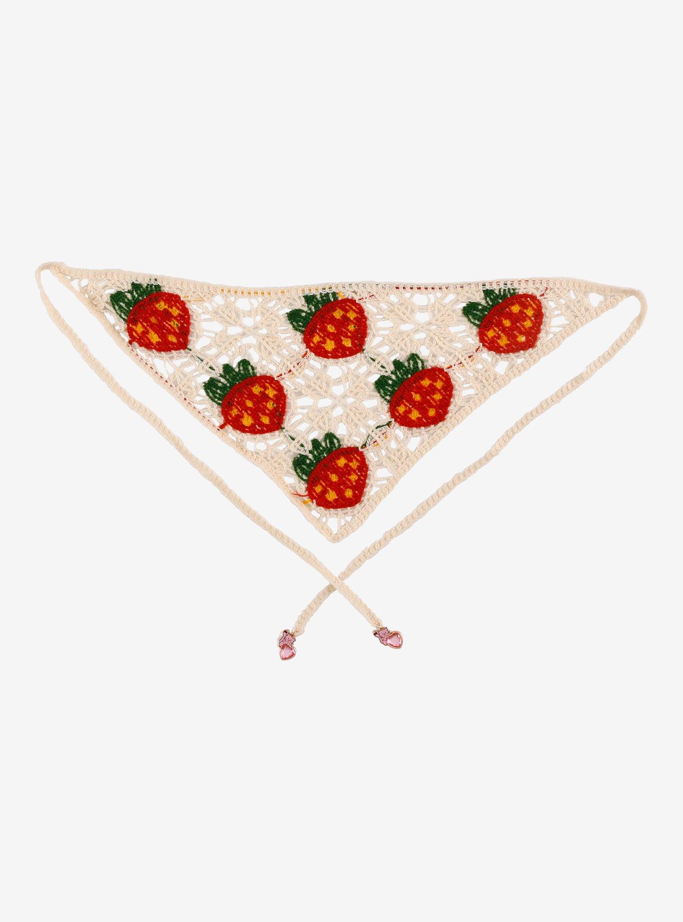 Strawberry Shortcake Strawberries Knit Bandanna Headband with Charms - BoxLunch Exclusive, , alternate