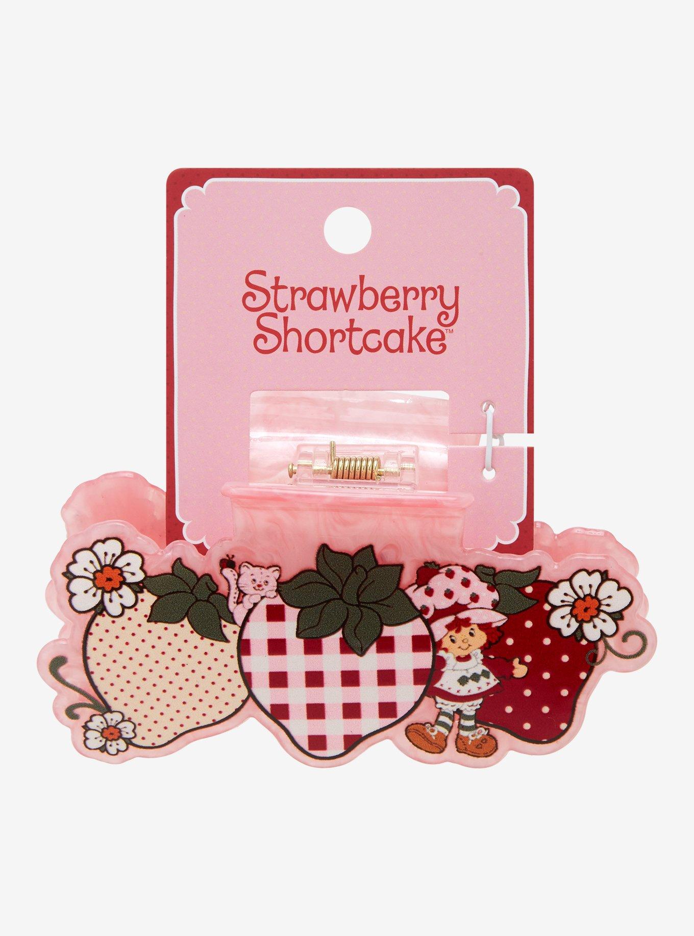 Strawberry Shortcake Gingham Strawberries Figural Claw Clip - BoxLunch Exclusive, , alternate