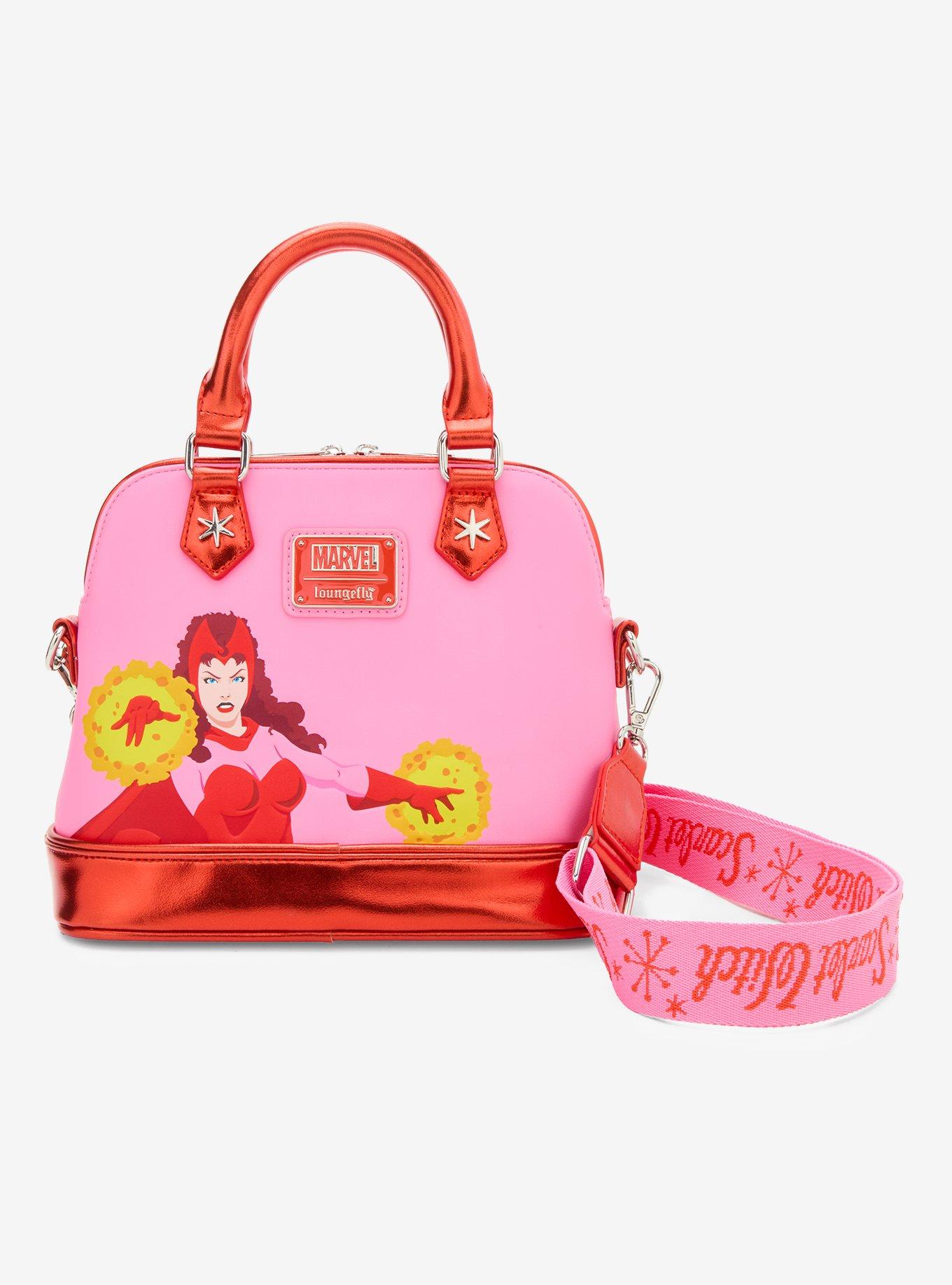 Loungefly Marvel Scarlet Witch Bowler Handbag, , alternate - view 3