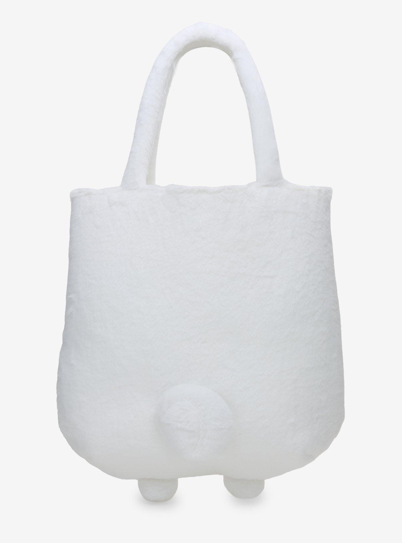 Sanrio Japan Originals Cinnamoroll Blue Clover Fuzzy Tote Bag, , alternate - view 3