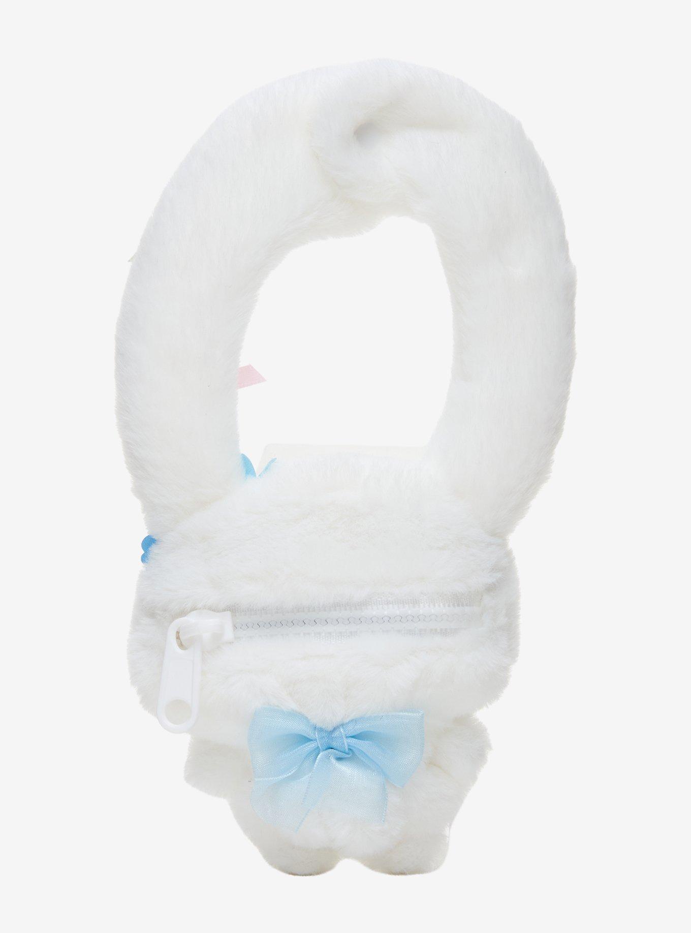 Sanrio Japan Originals Cinnamoroll Blue Clover Fuzzy Coin Purse, , alternate - view 3