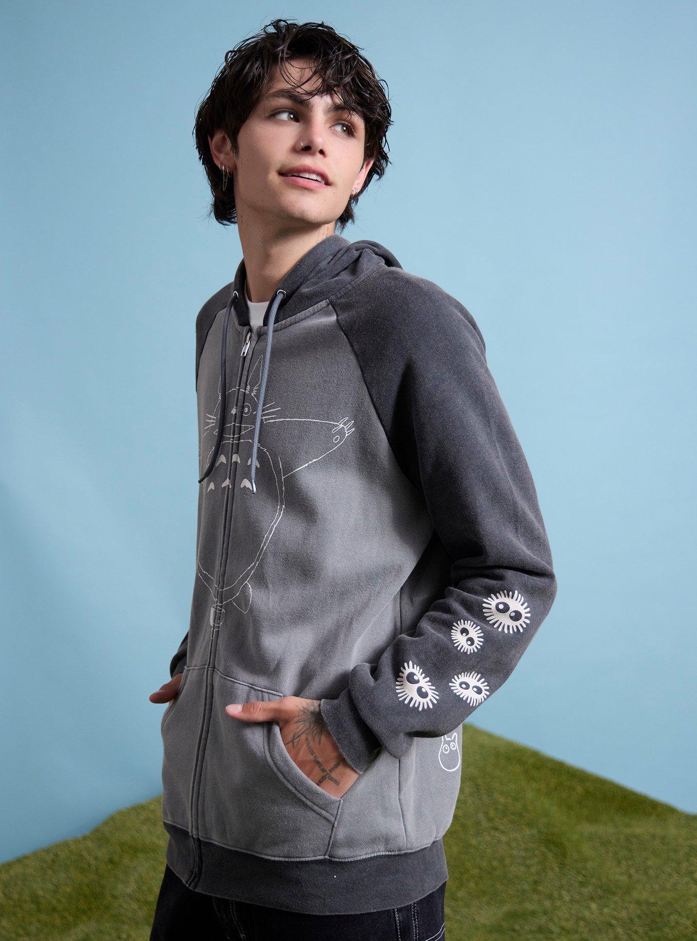 Our Universe Studio Ghibli&reg; My Neighbor Totoro Outline Color-Block Hoodie, GREY, alternate
