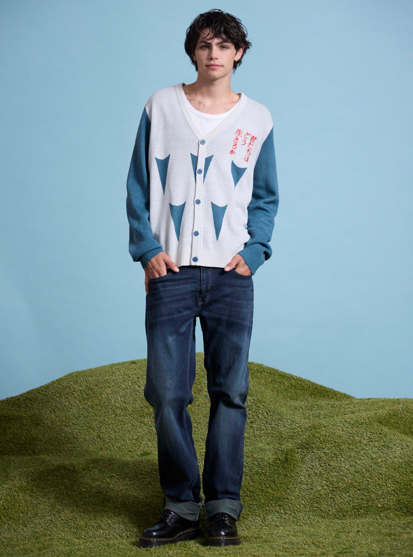 Our Universe Studio Ghibli&reg; The Boy And The Heron Cardigan, BLUE, alternate