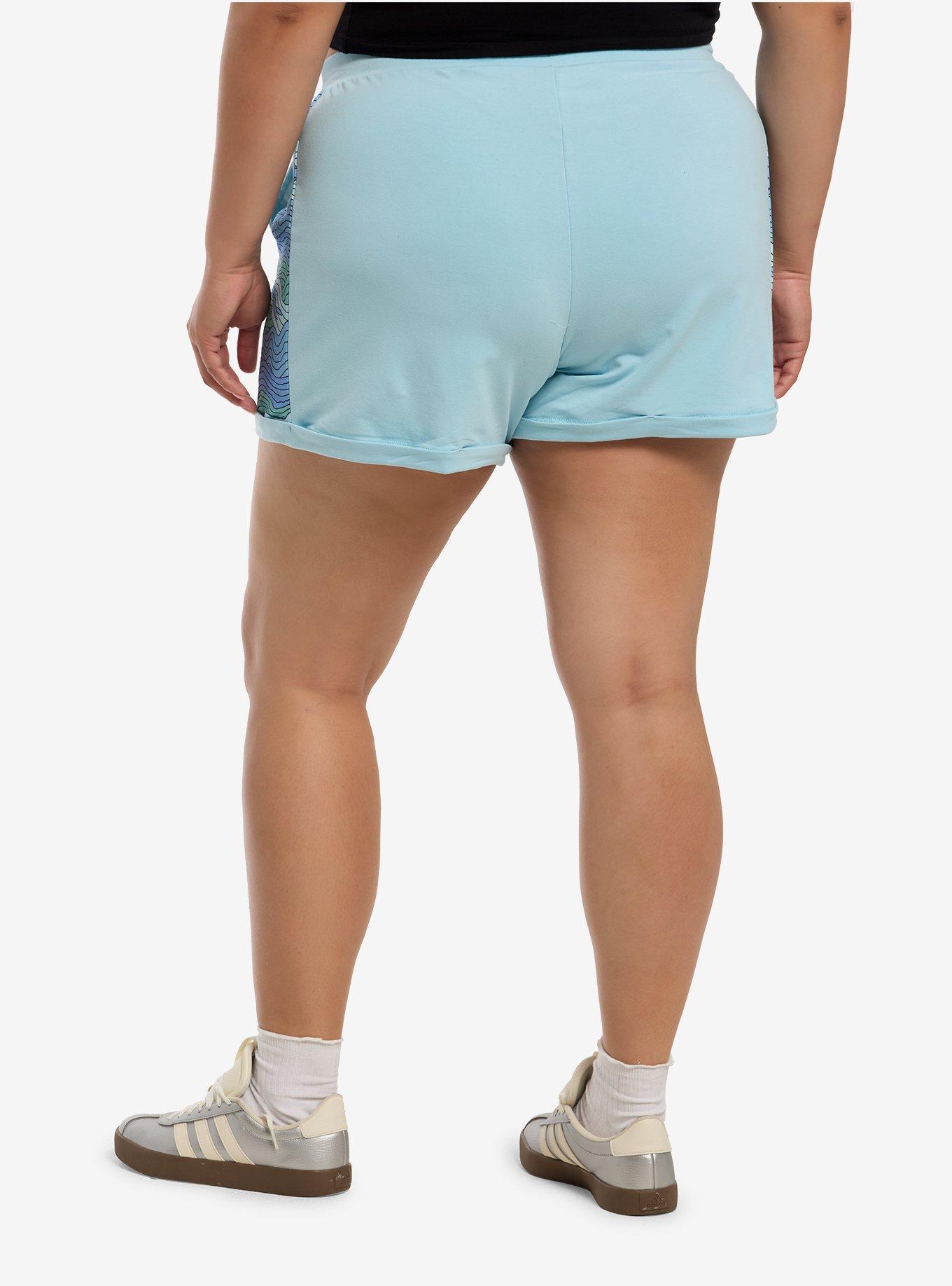 Her Universe Studio Ghibli&reg; Ponyo Wave Panel Lounge Shorts Plus Size, , hi-res