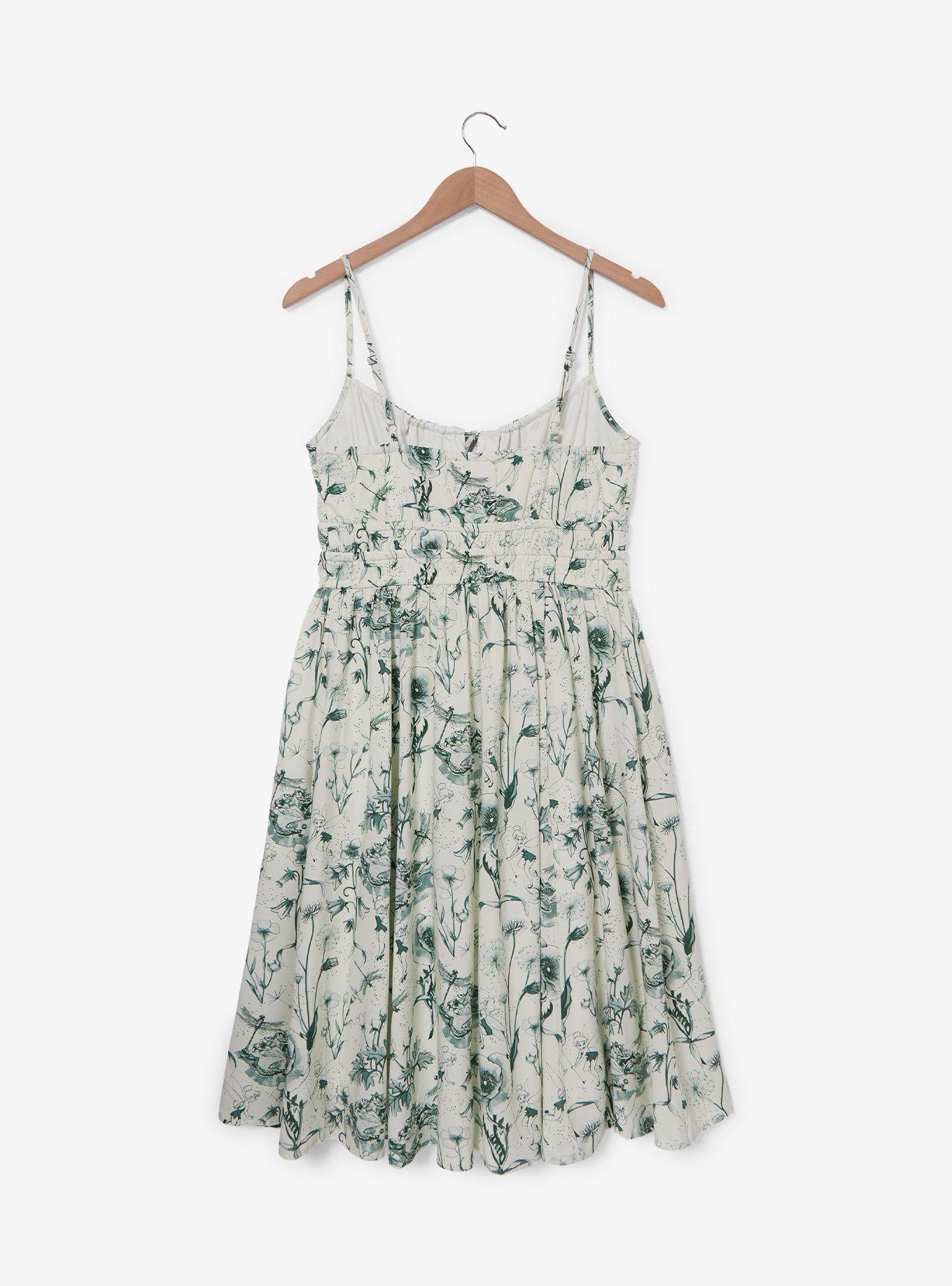 Disney Peter Pan Tinker Bell Floral Allover Print Tank Dress, , hi-res