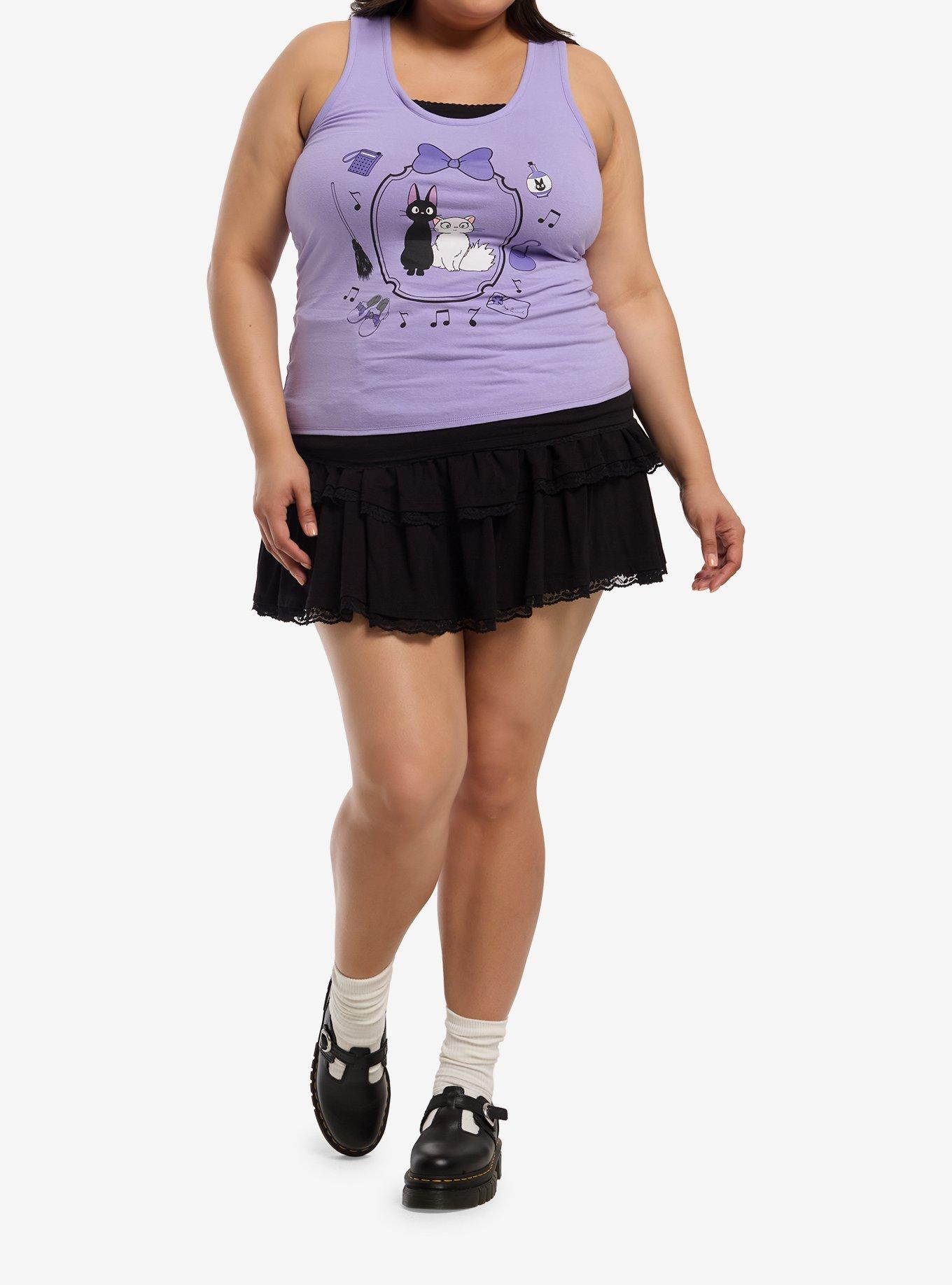Her Universe Studio Ghibli&reg; Kiki's Delivery Service Cats Layered Girls Tank Top Plus Size, , hi-res