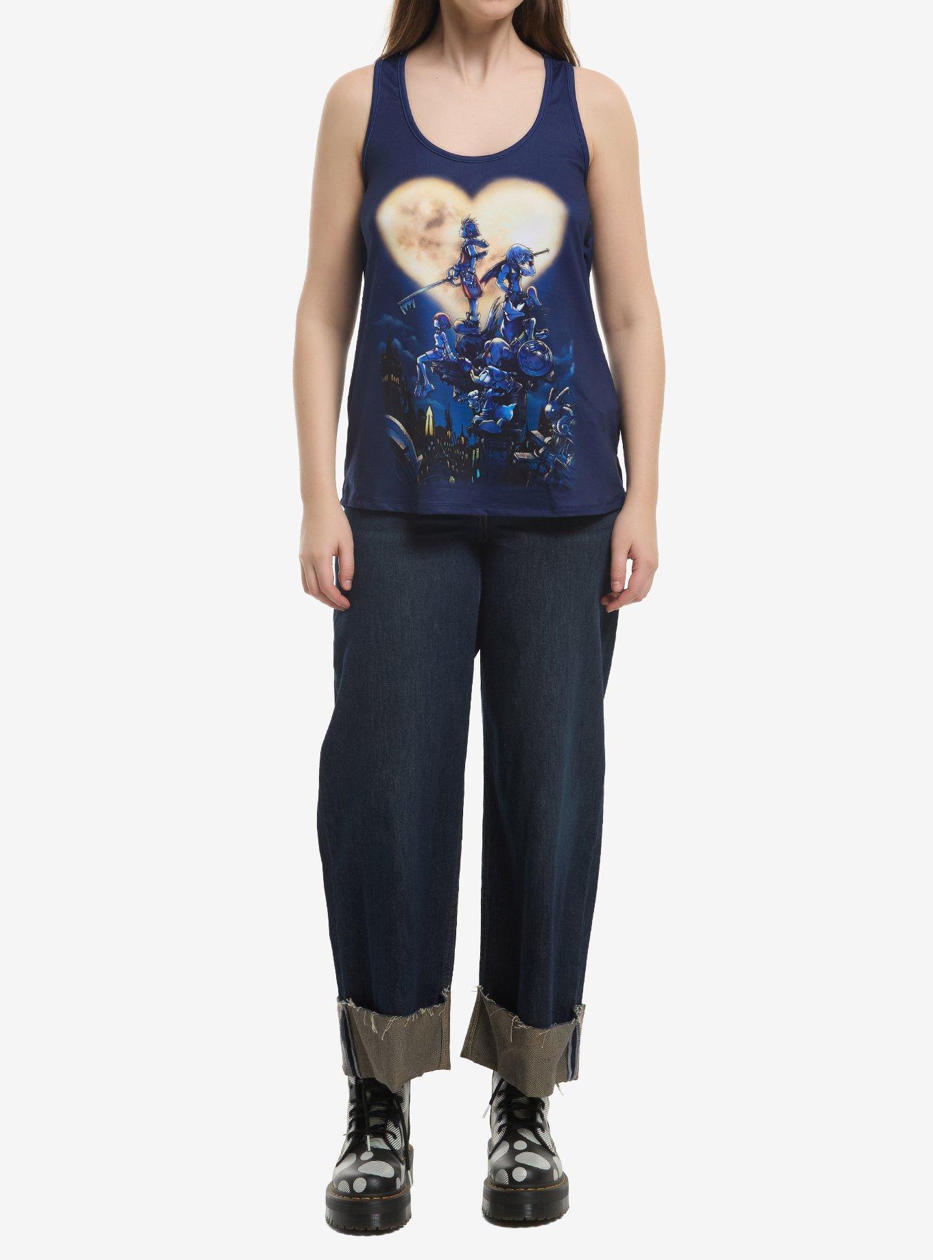 Her Universe Disney Kingdom Hearts Poster Mesh Girls Tank Top, MULTI, alternate