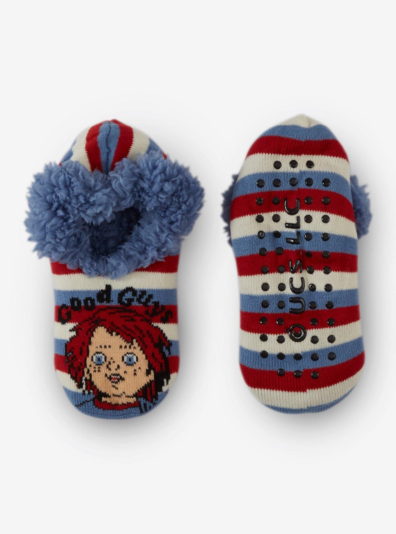 Chucky Good Guys Stripe Cozy Slippers, , hi-res