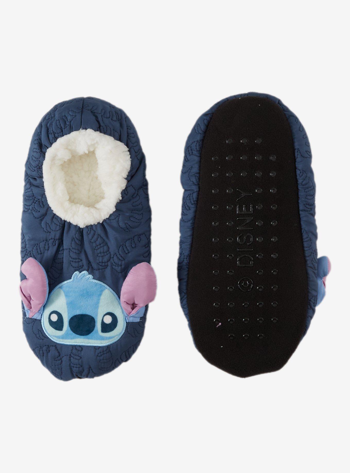 Disney Stitch Embroidered Cozy Slippers, , hi-res