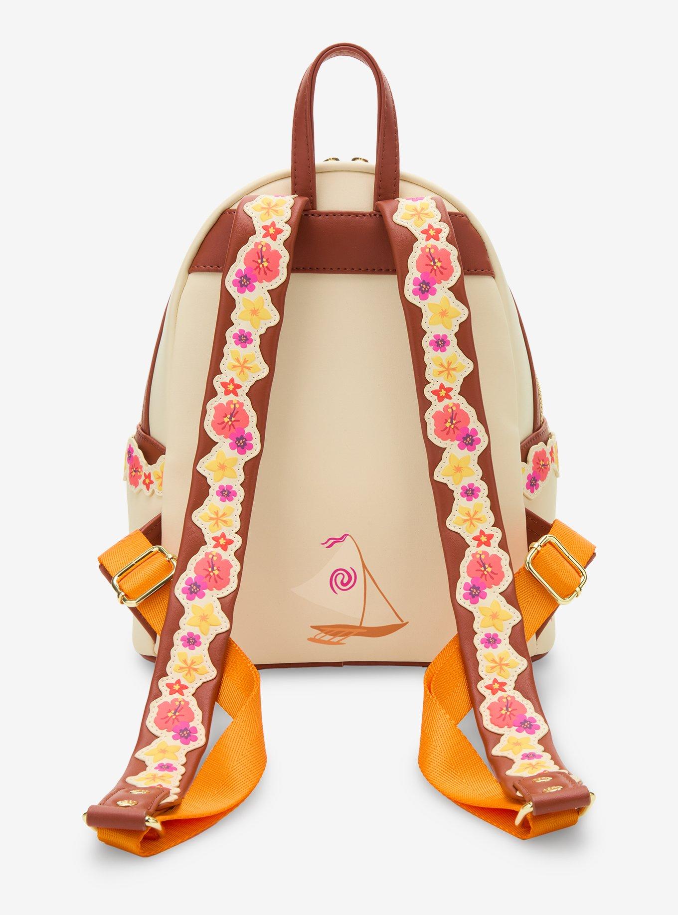 Loungefly Disney Moana Live Action Floral Mini Backpack, , alternate - view 3