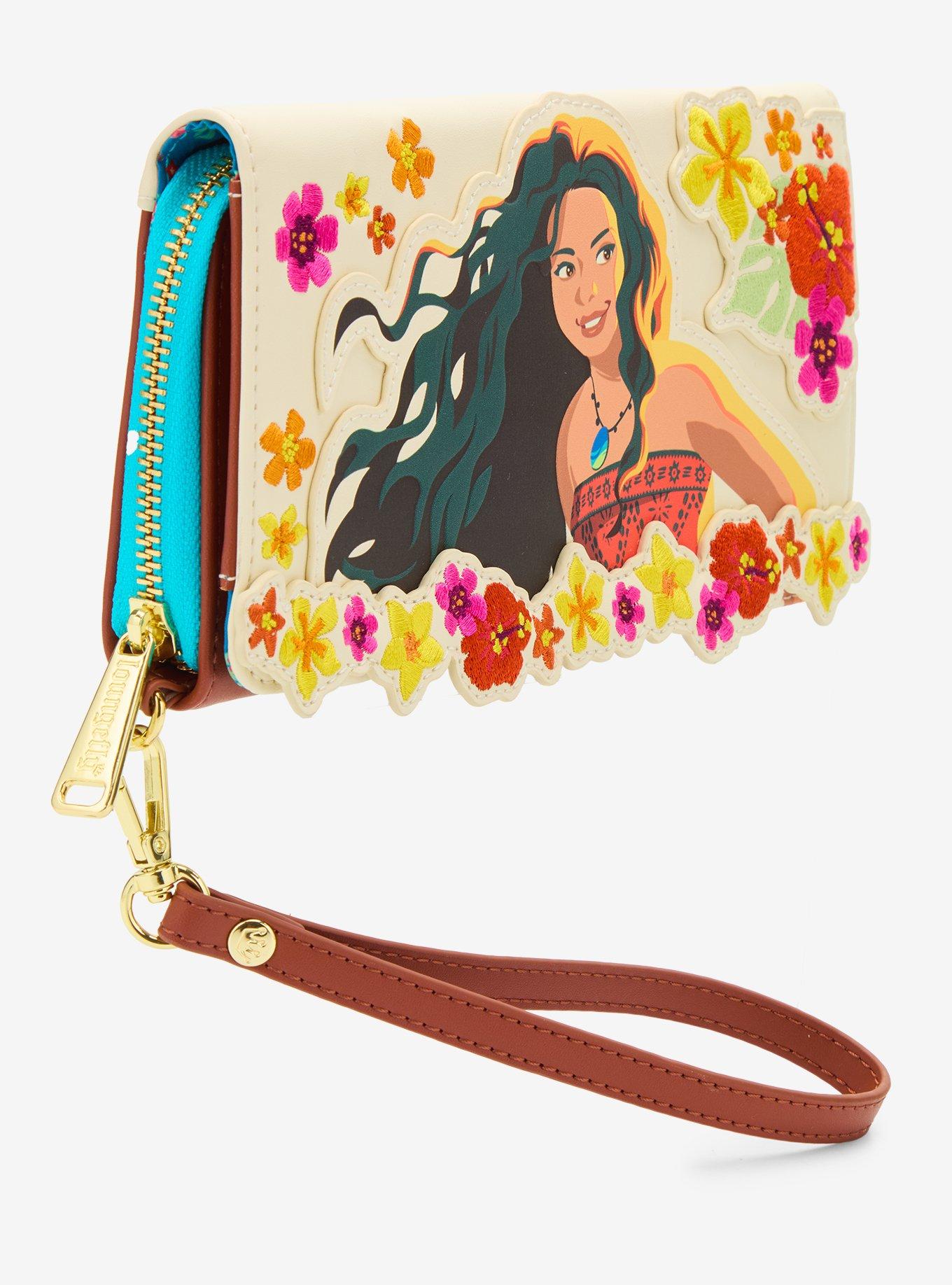 Loungefly Disney Moana Live Action Floral Wallet, , hi-res
