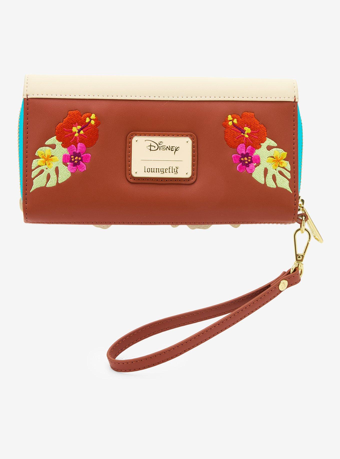 Loungefly Disney Moana Live Action Floral Wallet, , alternate - view 3
