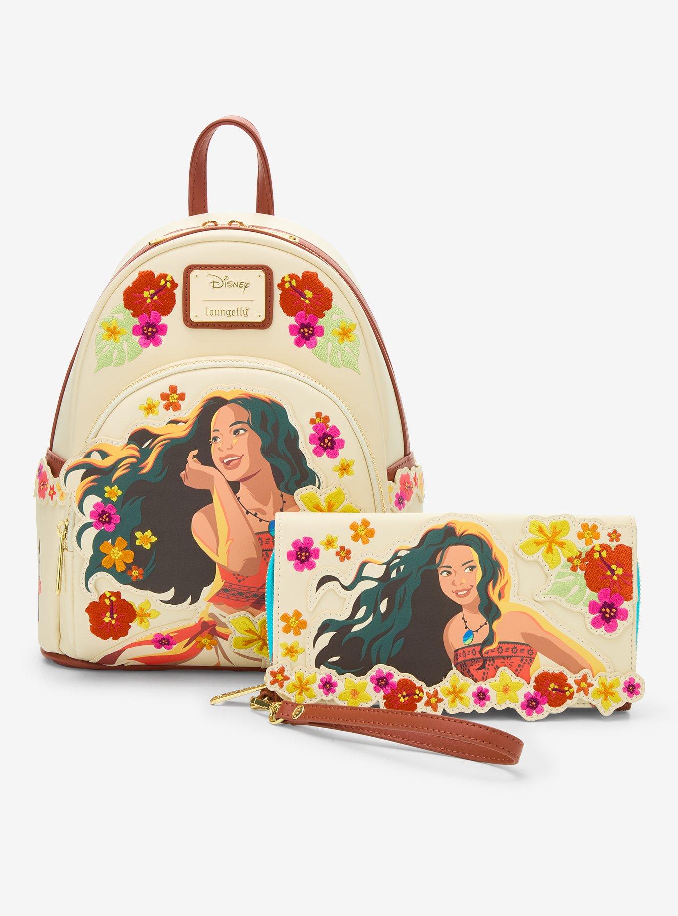 Loungefly Disney Moana Live Action Floral Wallet, , alternate - view 5