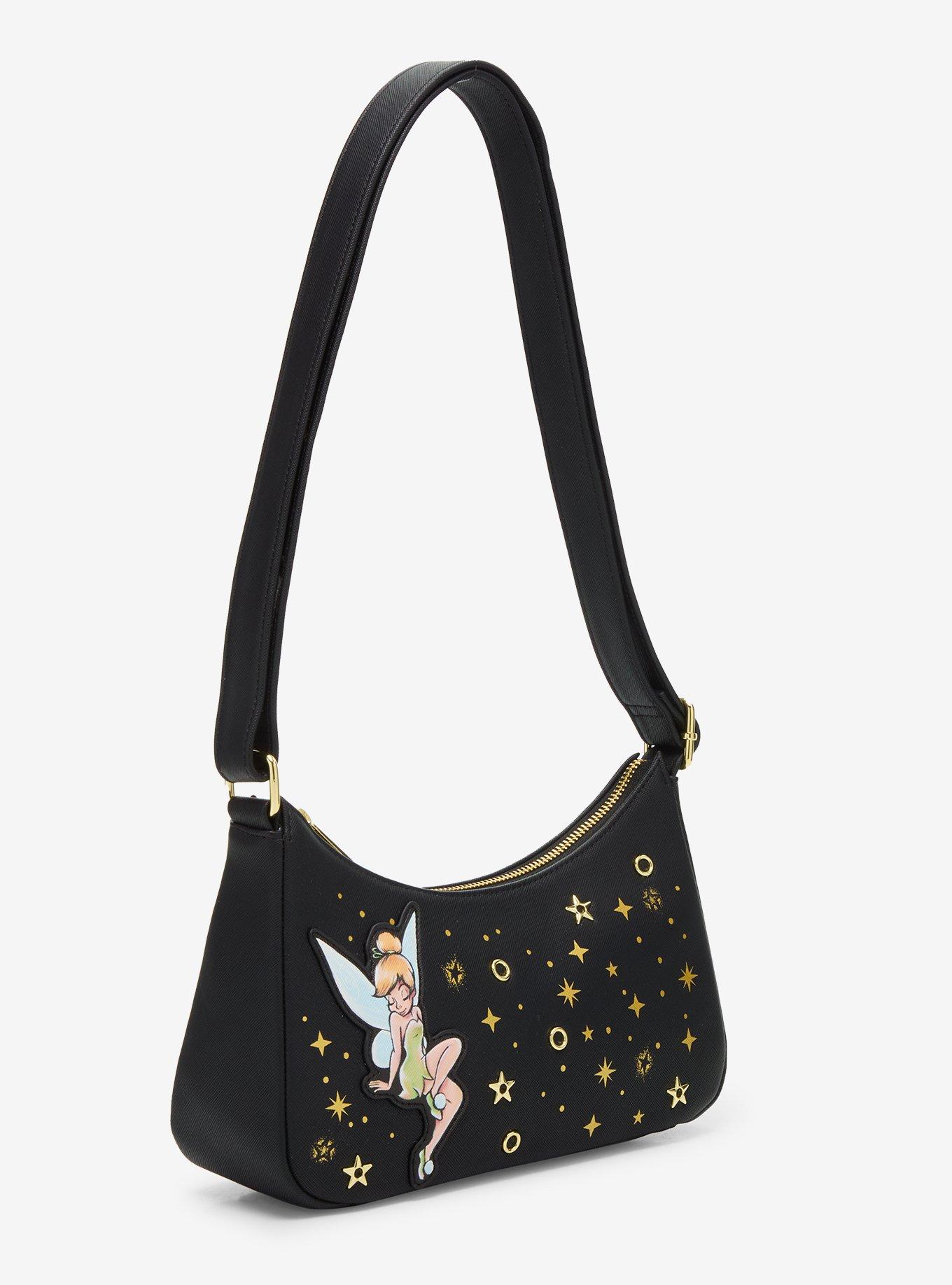 Loungefly Disney Peter Pan Tinker Bell Stars Shoulder Bag, , hi-res