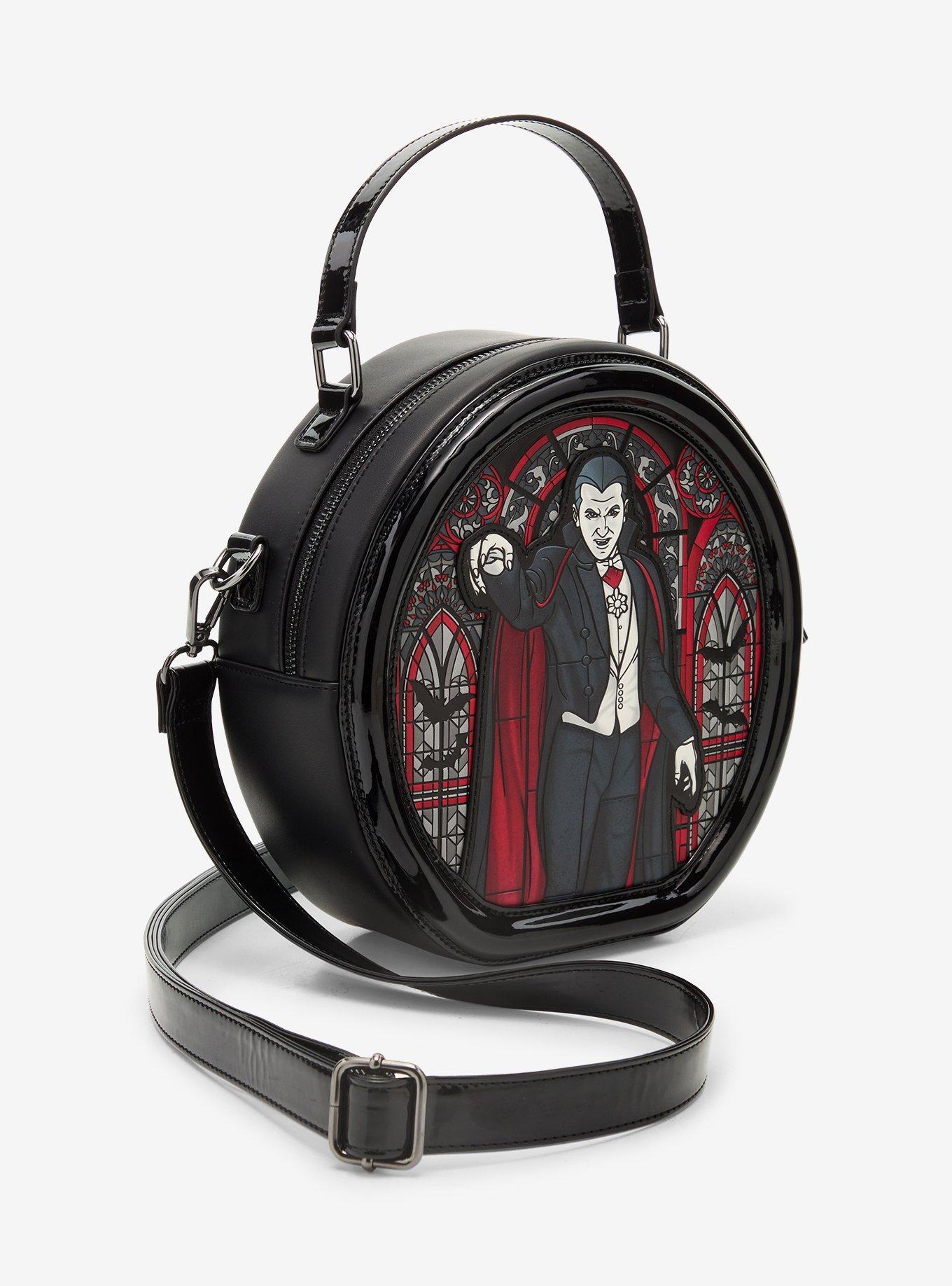 Loungefly Universal Monsters Dracula Stained Glass Crossbody Bag, , hi-res