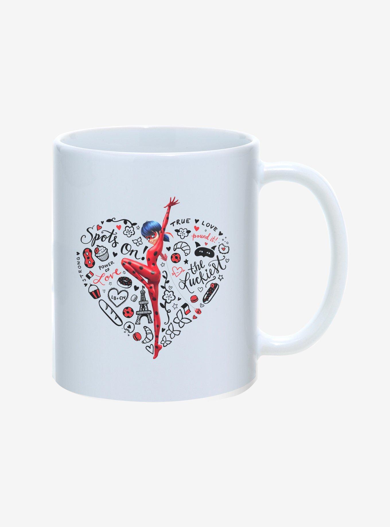 Miraculous: Tales Of Ladybug & Cat Noir Ladybug Spots On! Heart 11oz Mug, , hi-res