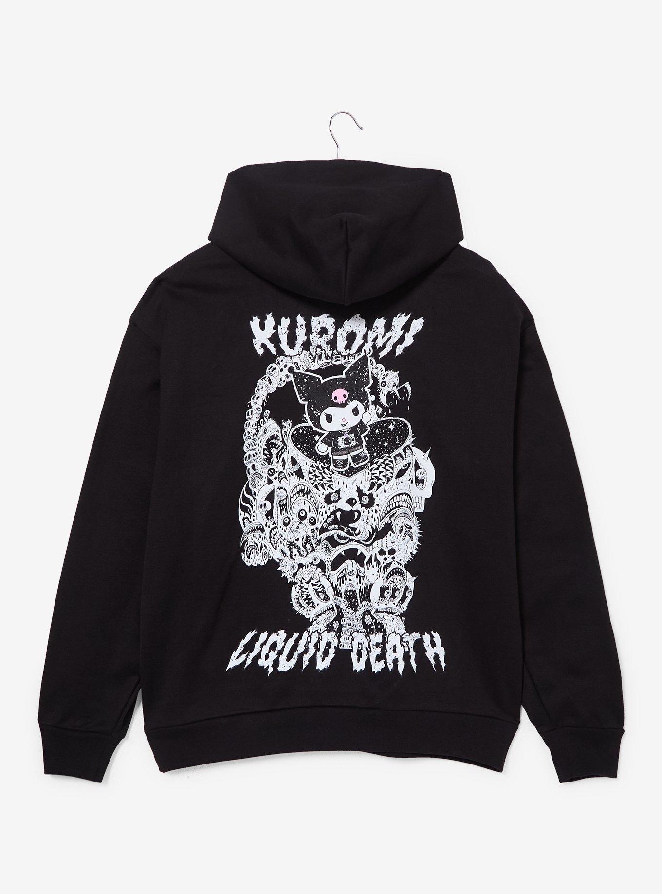 Sanrio Kuromi x Liquid Death Tonal Logo Hoodie - BoxLunch Exclusive