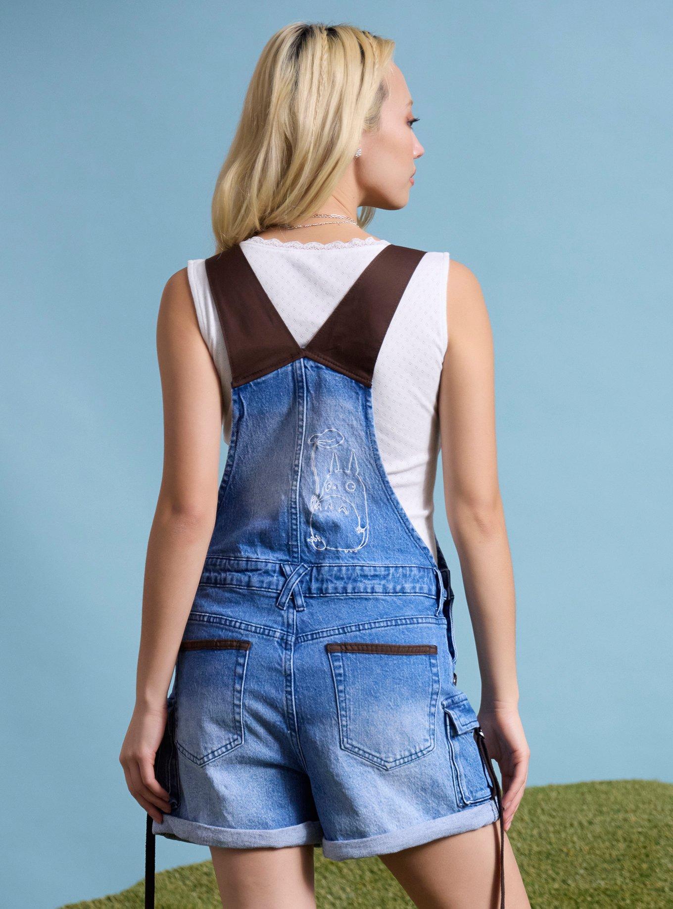 Her Universe Studio Ghibli&reg; My Neighbor Totoro Brown & Denim Shortalls, BROWN, alternate