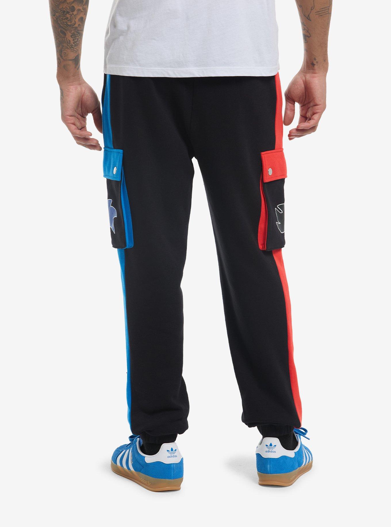 Sonic The Hedgehog Shadow & Sonic Split Cargo Sweatpants, , hi-res