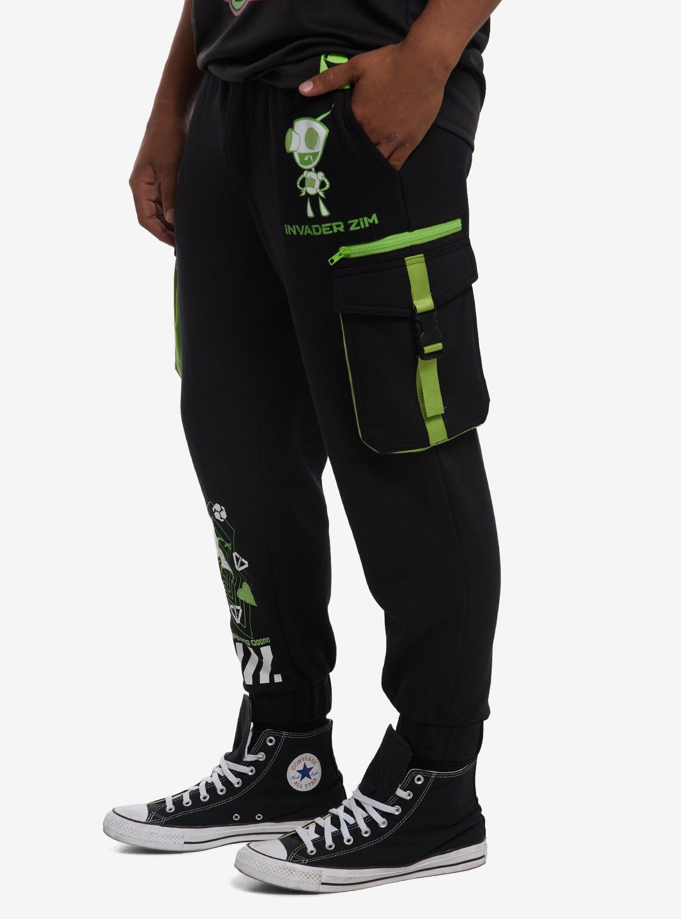Invader Zim GIR Utility Cargo Jogger Sweatpants, MULTI, alternate