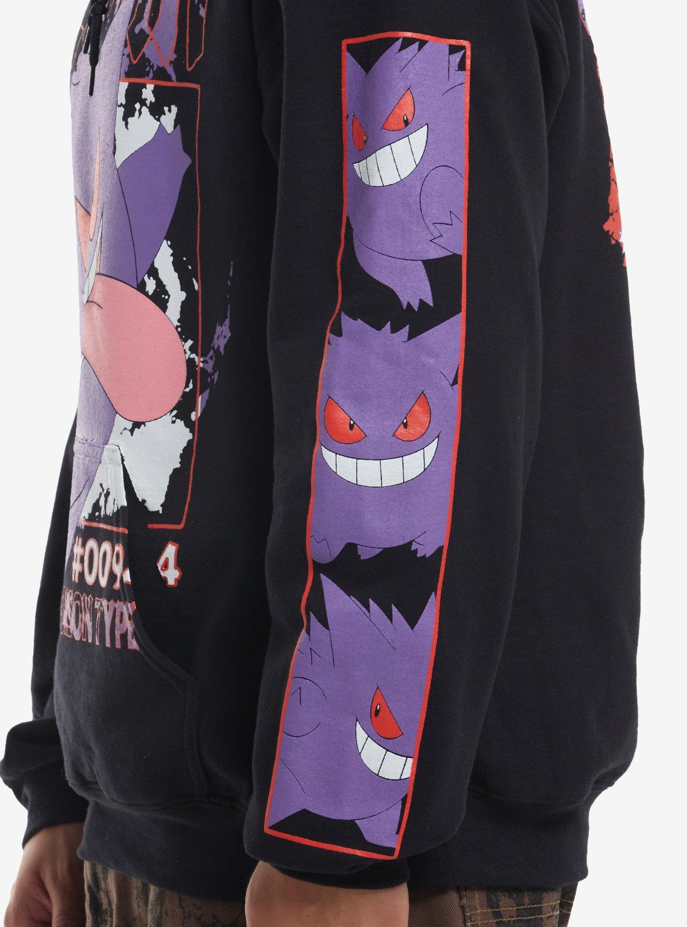 Pok&eacute;mon Gengar Metal Hoodie, BLACK, alternate
