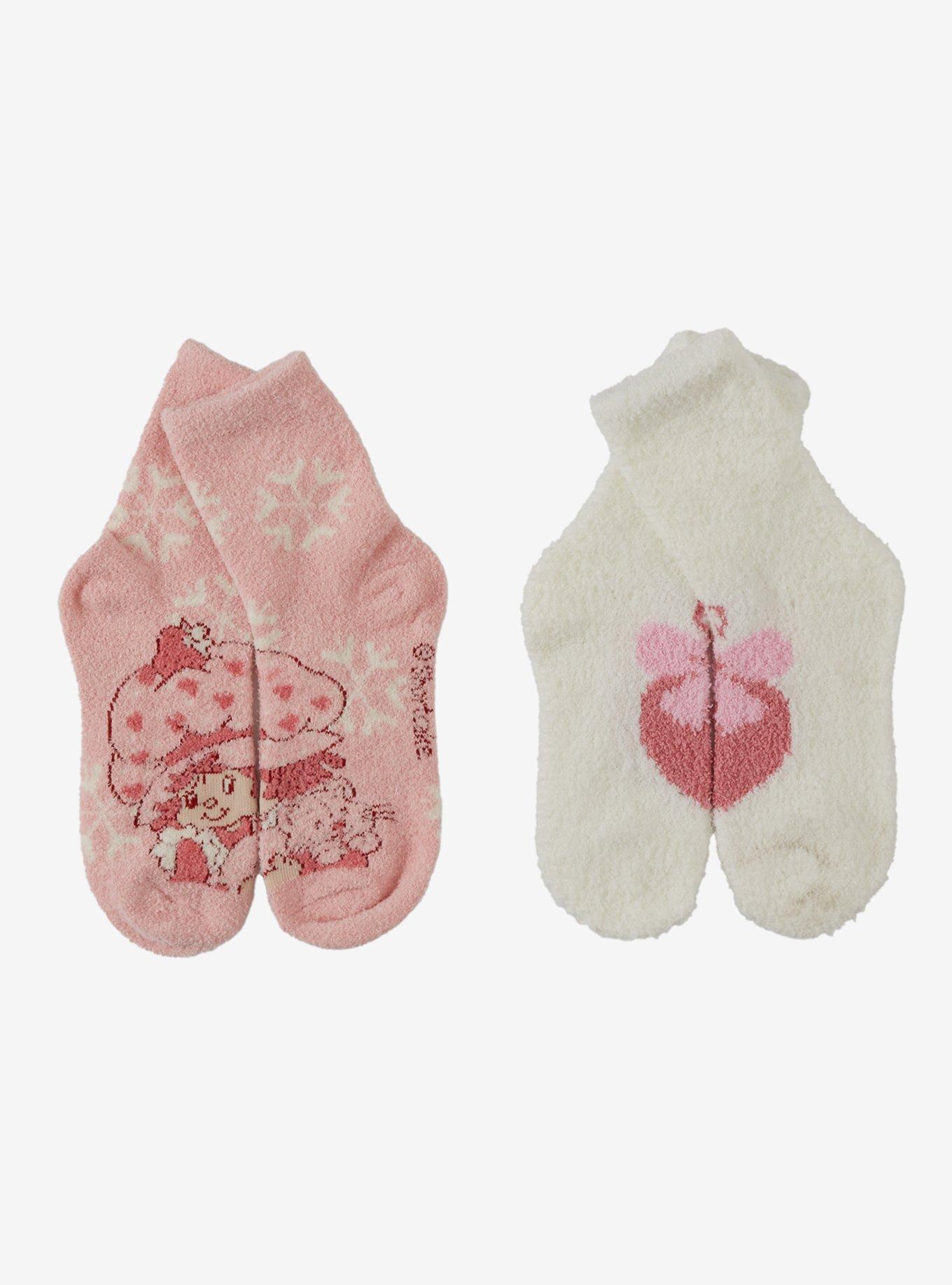 Strawberry Shortcake Snowflake Ornament Cozy Socks 2 Pair, , hi-res