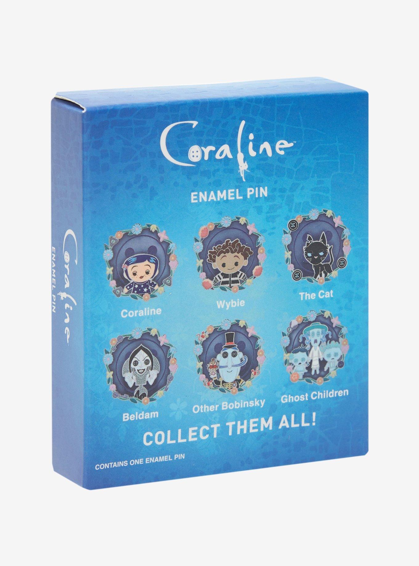 Coraline Character Floral Blind Box Enamel Pin, , hi-res