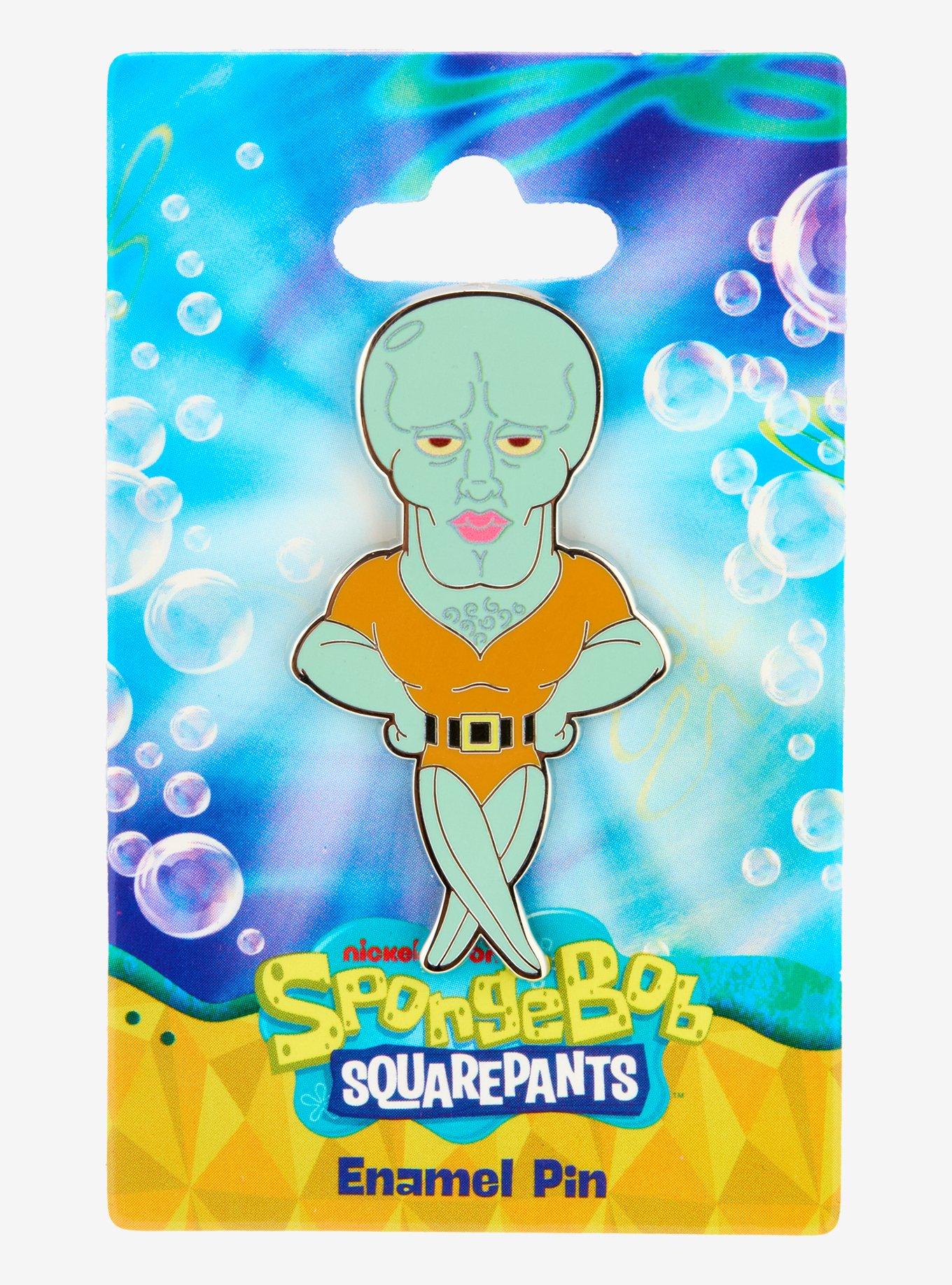 SpongeBob SquarePants Handsome Squidward Enamel Pin Hot Topic Exclusive, , hi-res
