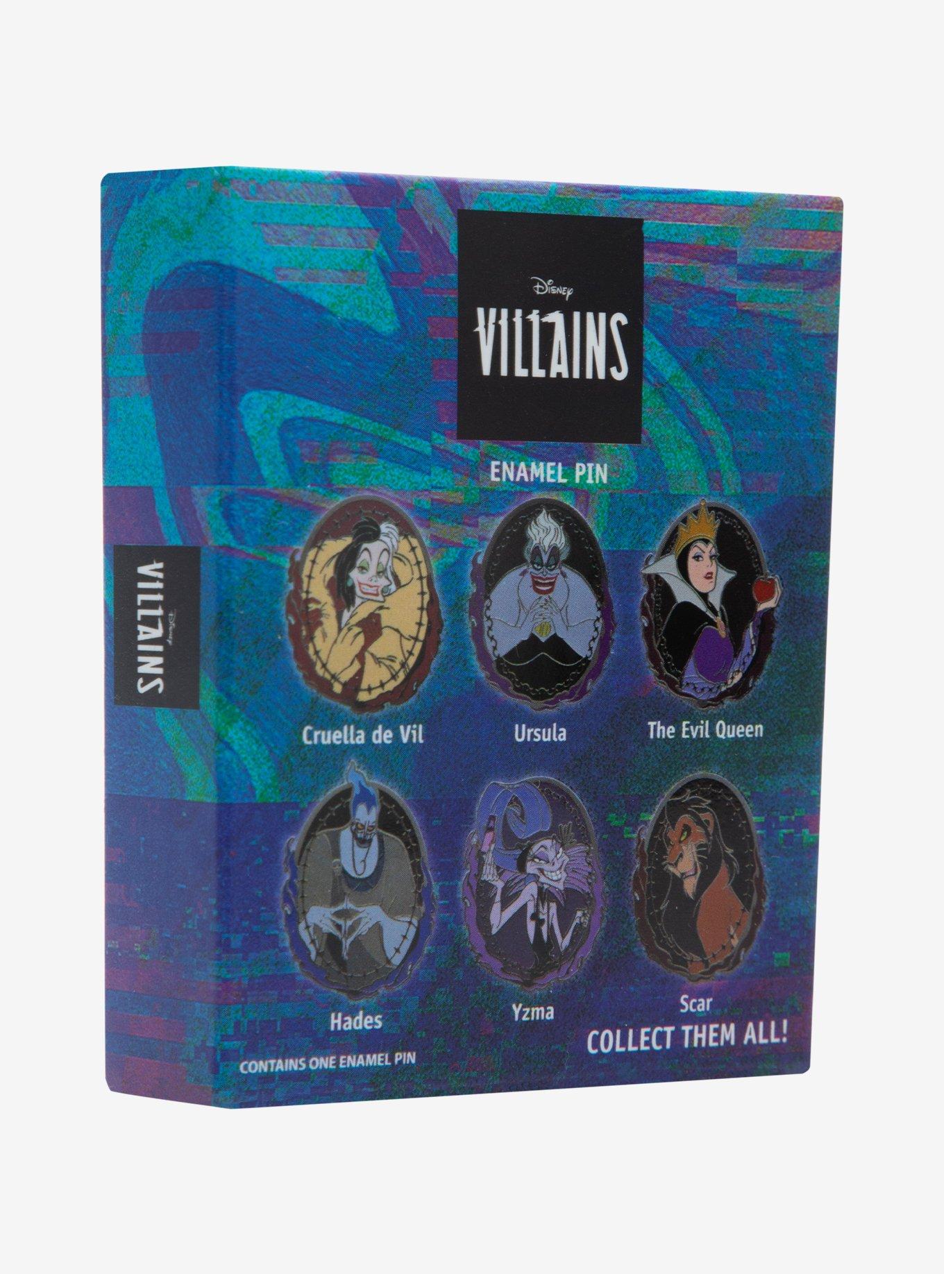 Disney Villains Portrait Blind Box Enamel Pin Hot Topic Exclusive, , hi-res