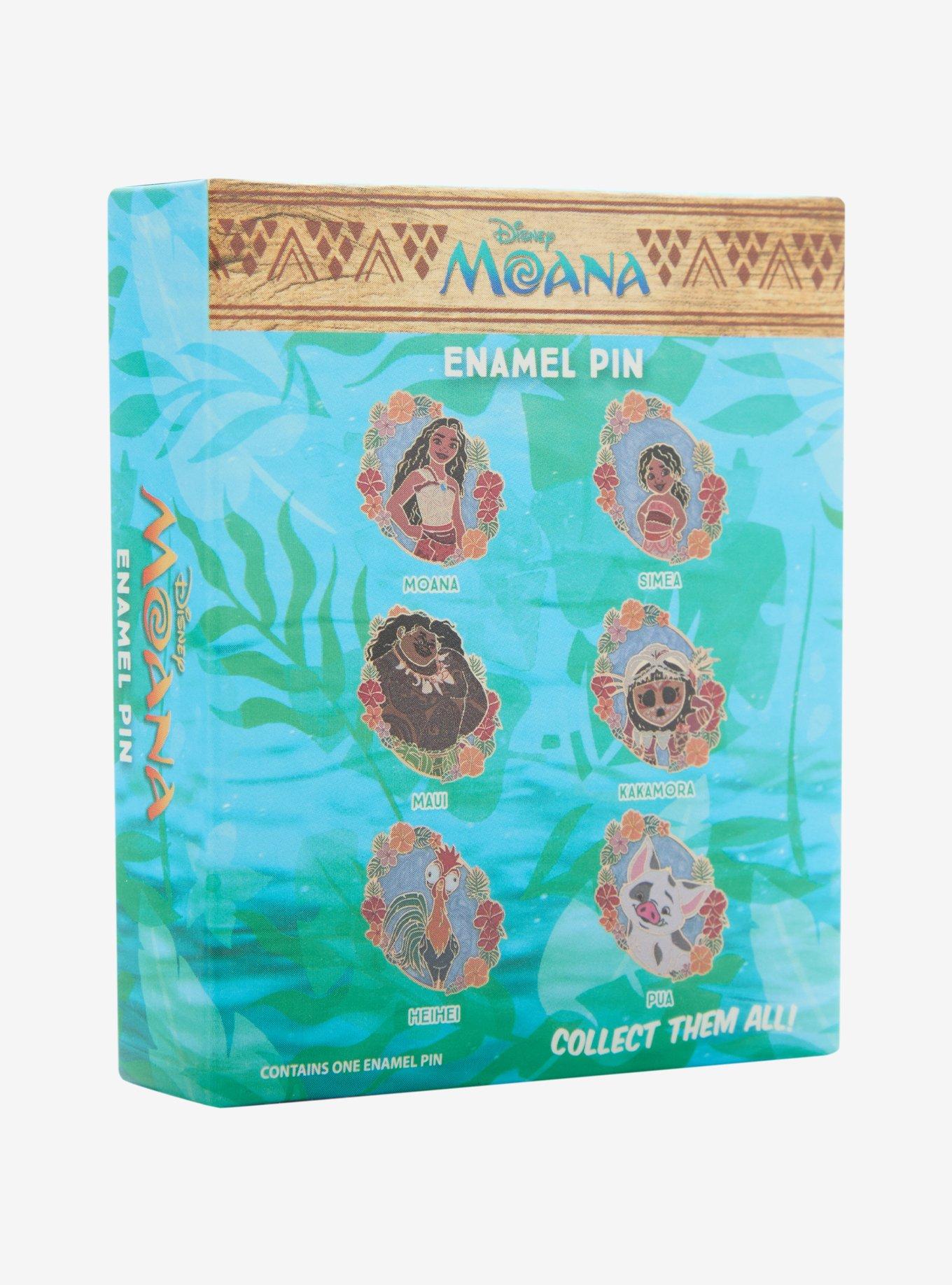 Disney Moana Floral Blind Box Enamel Pin Hot Topic Exclusive, , hi-res