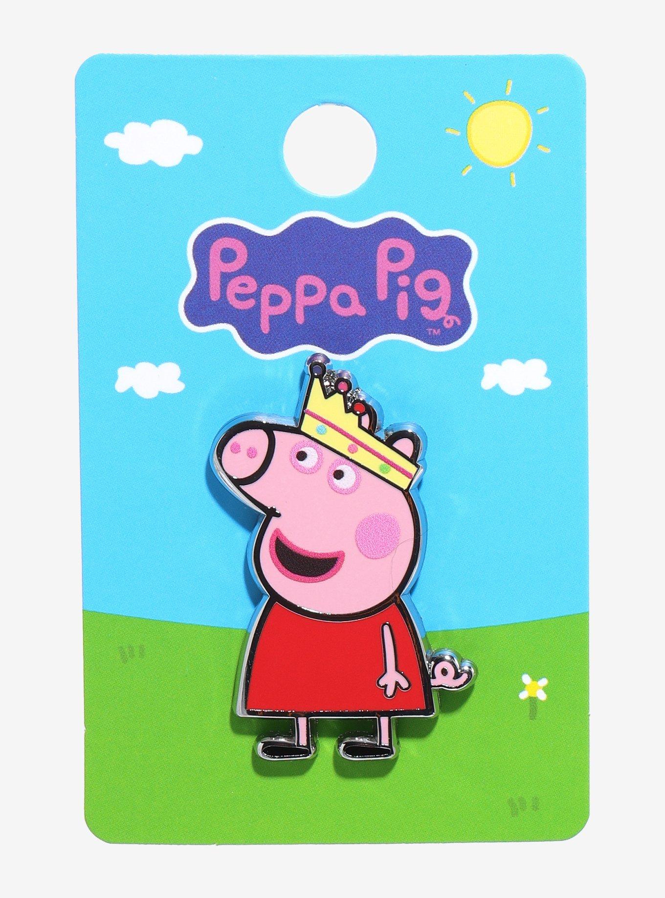 Peppa Pig Crown Enamel Pin, , hi-res