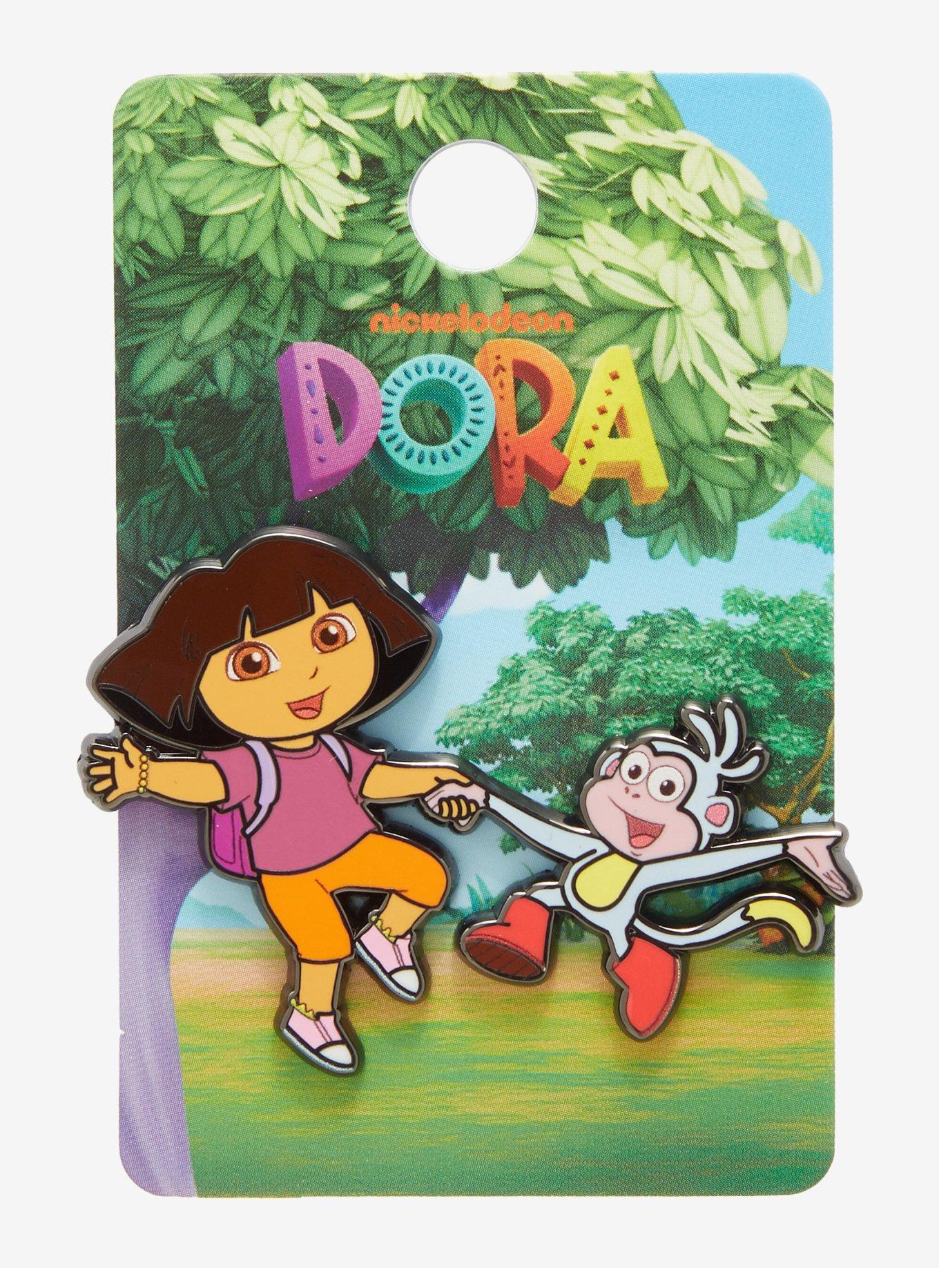 Dora The Explorer Dora & Boots Enamel Pin, , hi-res