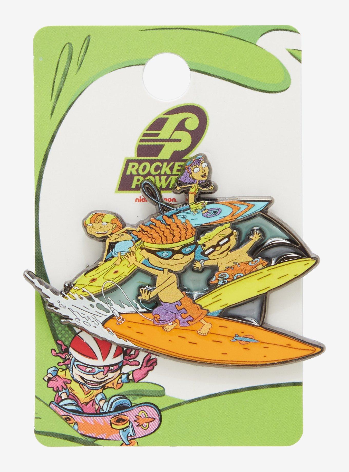Rocket Power Surfing Enamel Pin, , hi-res