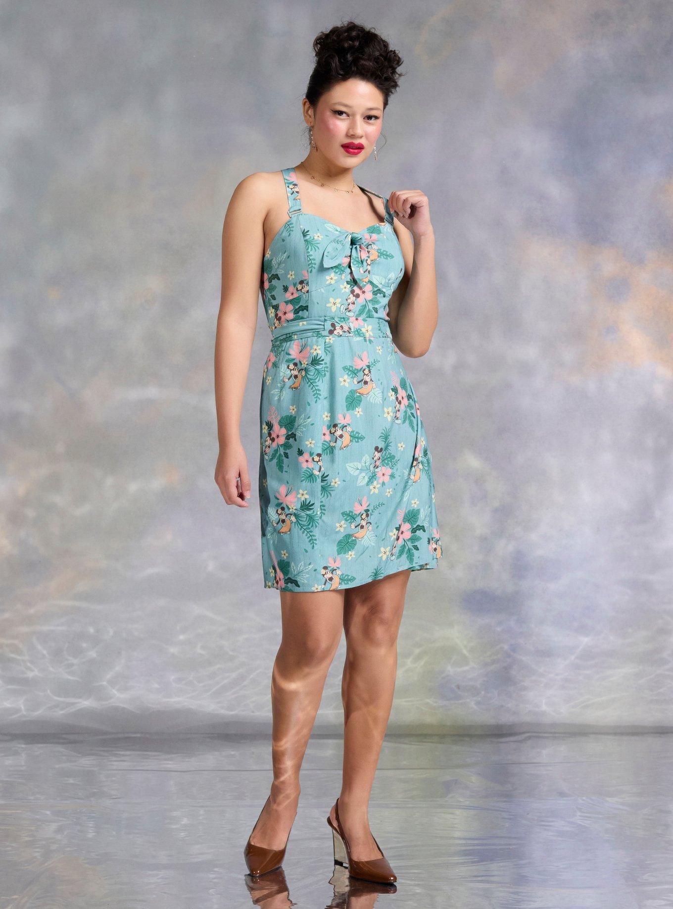 Her Universe Disney Mickey Mouse & Minnie Mouse Tiki Convertible Romper Her Universe Exclusive, , hi-res