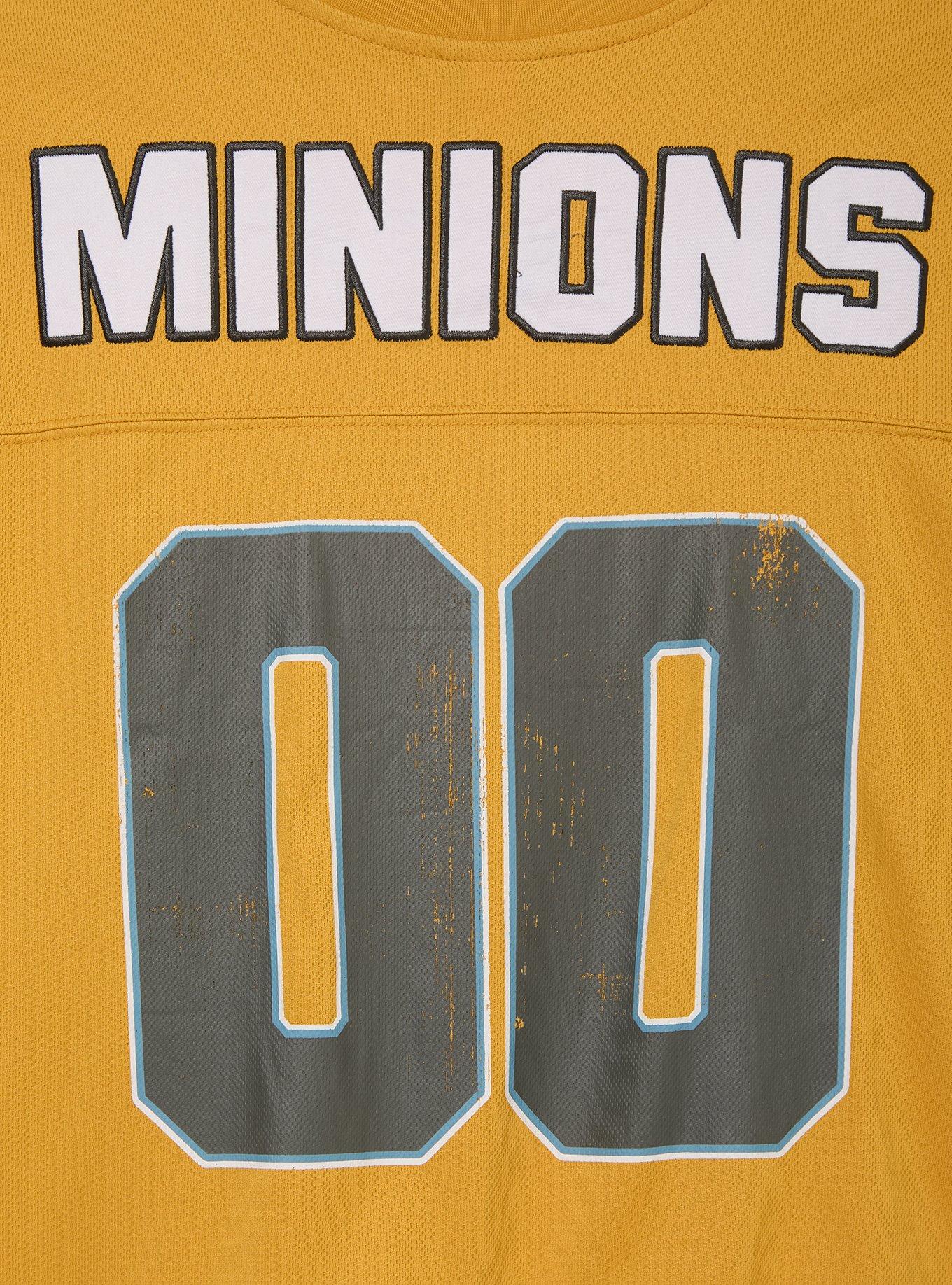 Minions Banana Women's Cropped Football Jersey &mdash; BoxLunch Exclusive, MUSTARD, alternate