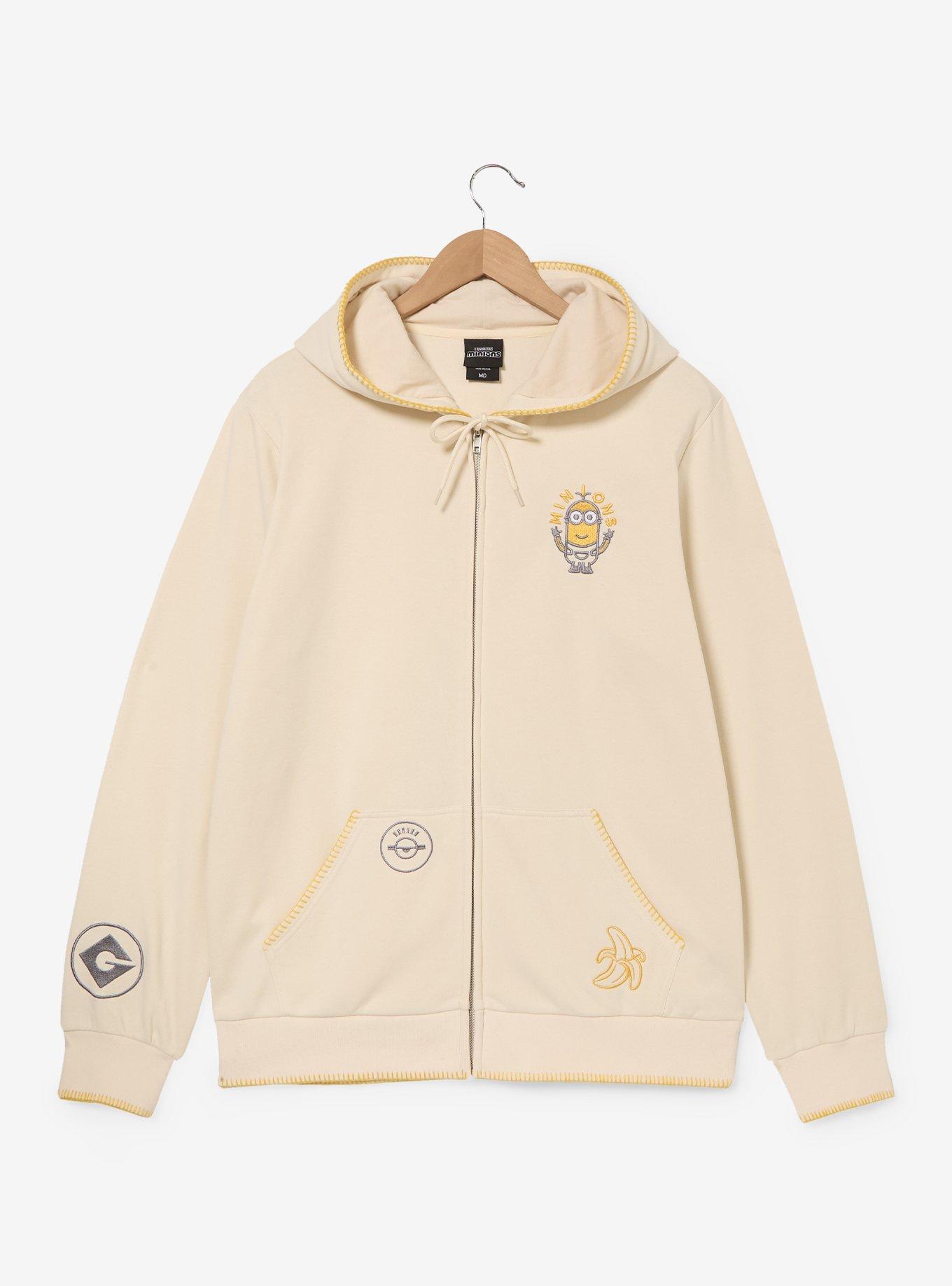 Minions Pastel Icons Zippered Hoodie - BoxLunch Exclusive, , hi-res