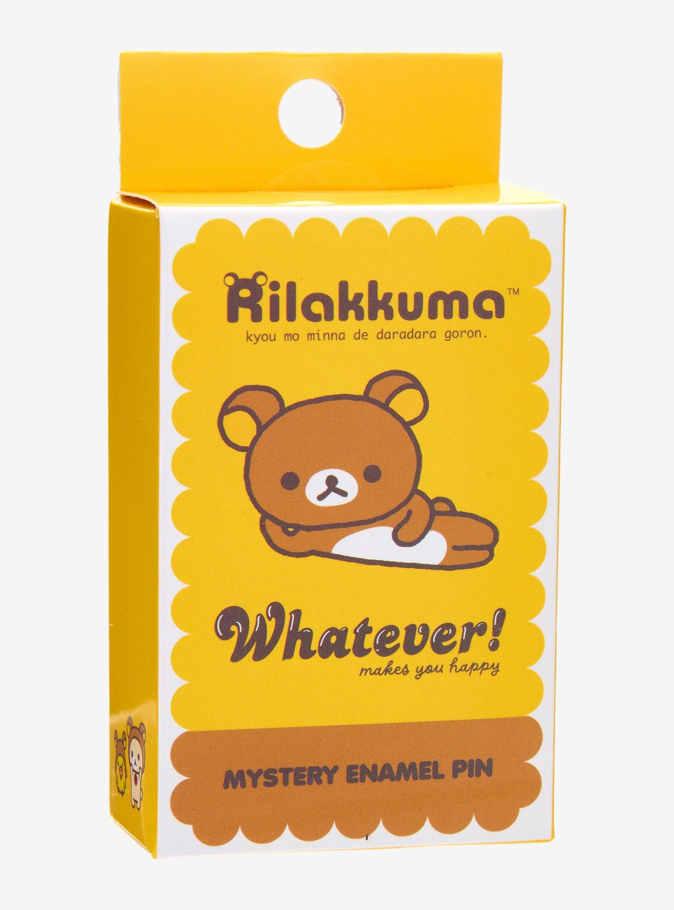 Whatever! Makes You Happy Rilakkuma Friends Blind Box Enamel Pin, , hi-res