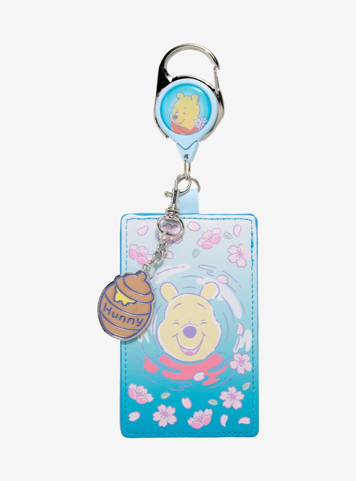 Disney Winnie The Pooh Cherry Blossom Retractable Lanyard with Charm - BoxLunch Exclusive, , hi-res