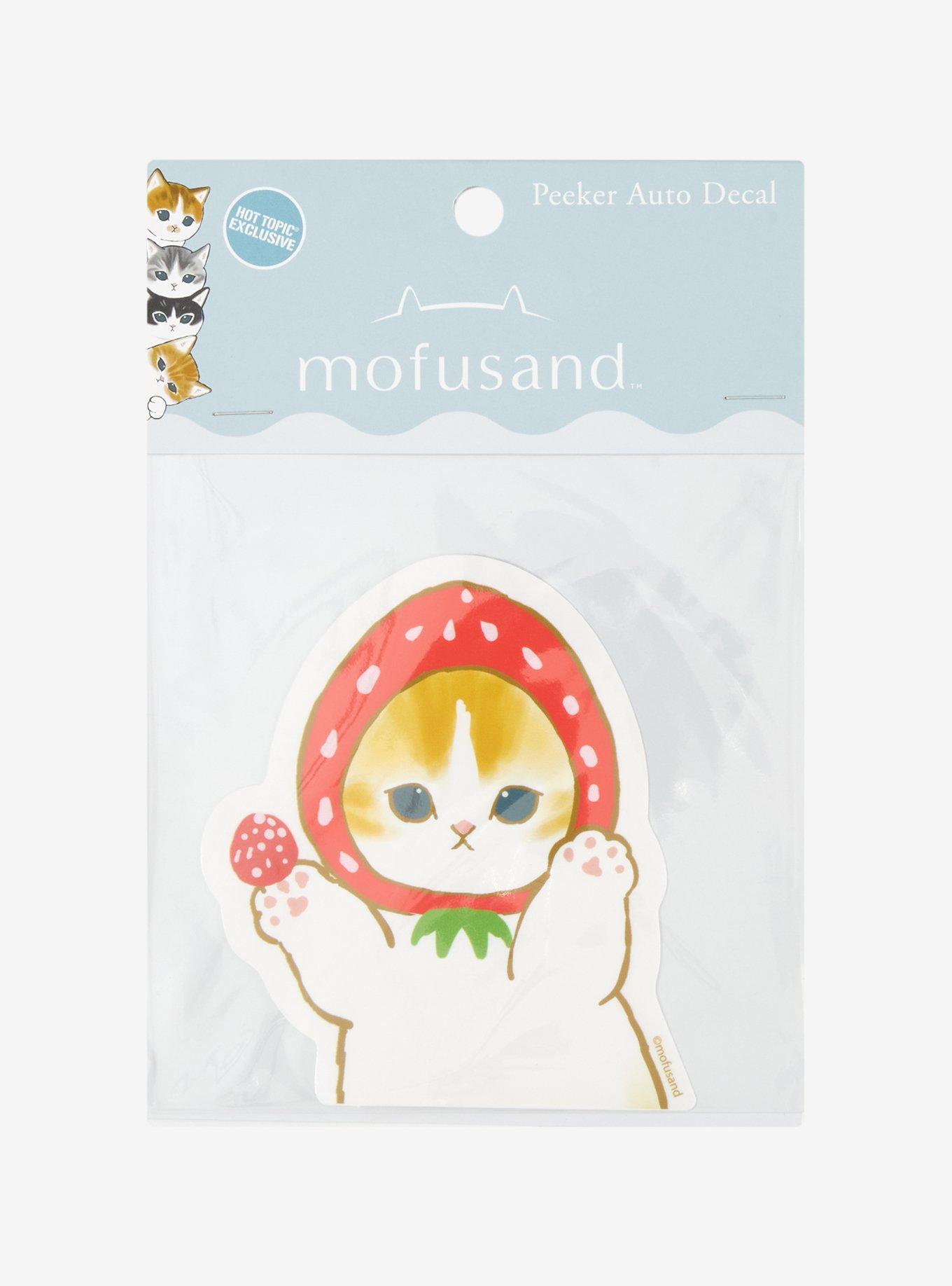Mofusand Strawberry Car Decal Hot Topic Exclusive, , hi-res