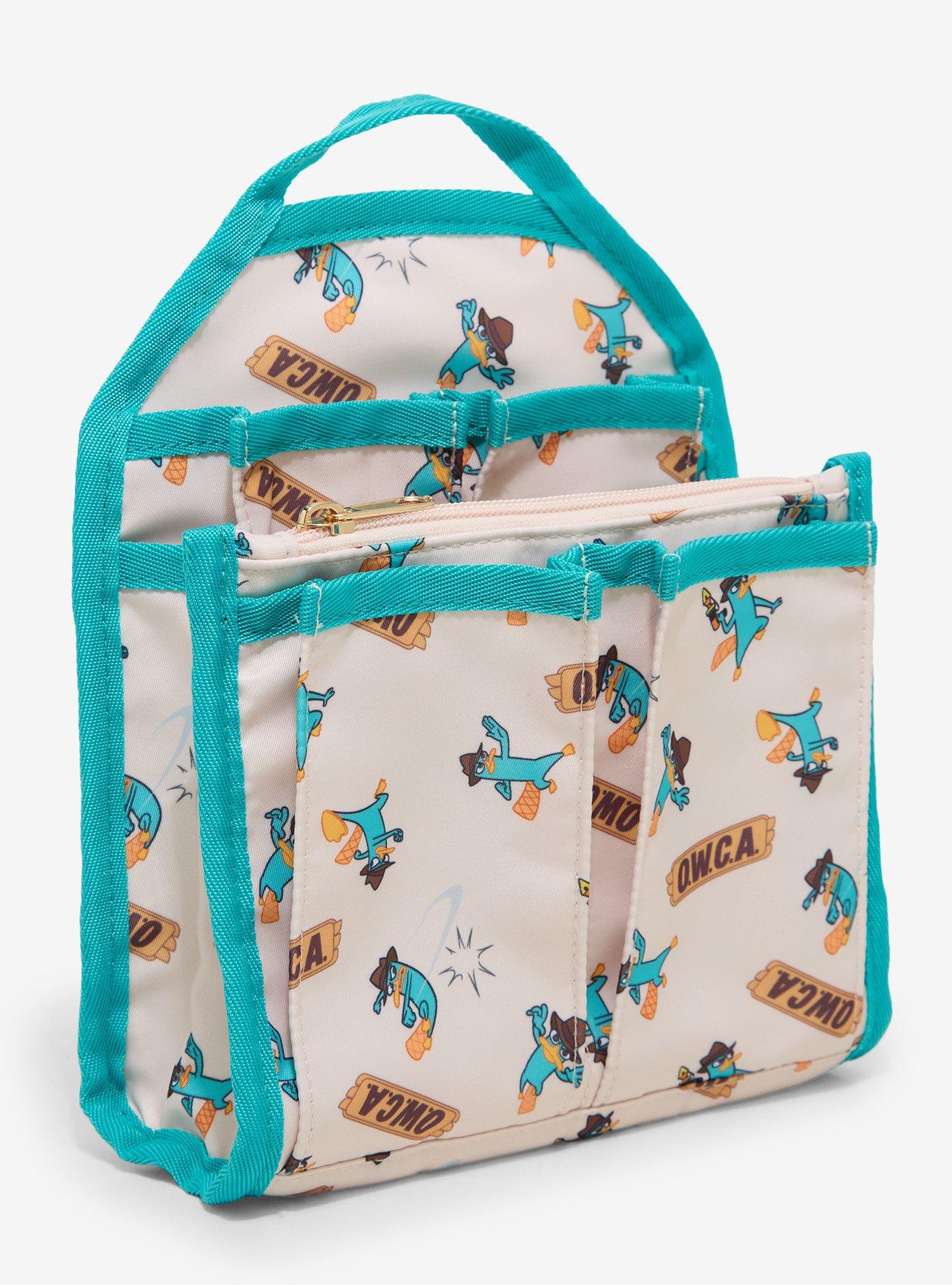 Disney Phineas & Ferb Perry the Platypus Allover Print Mini Backpack Organizer &mdash; BoxLunch Exclusive, , hi-res