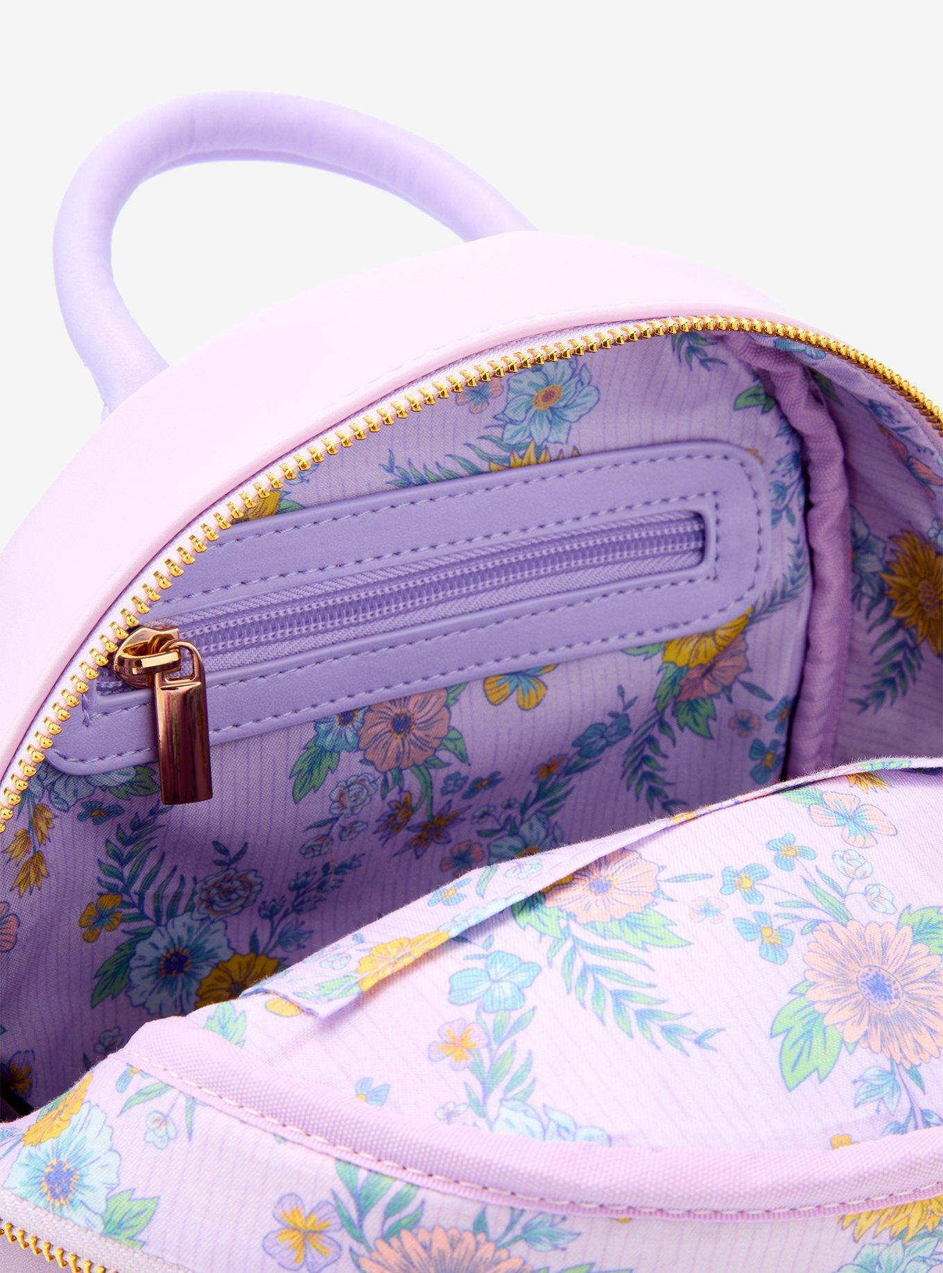 Disney Tangled Rapunzel and Maximus Floral Mini Backpack - BoxLunch Exclusive, , alternate
