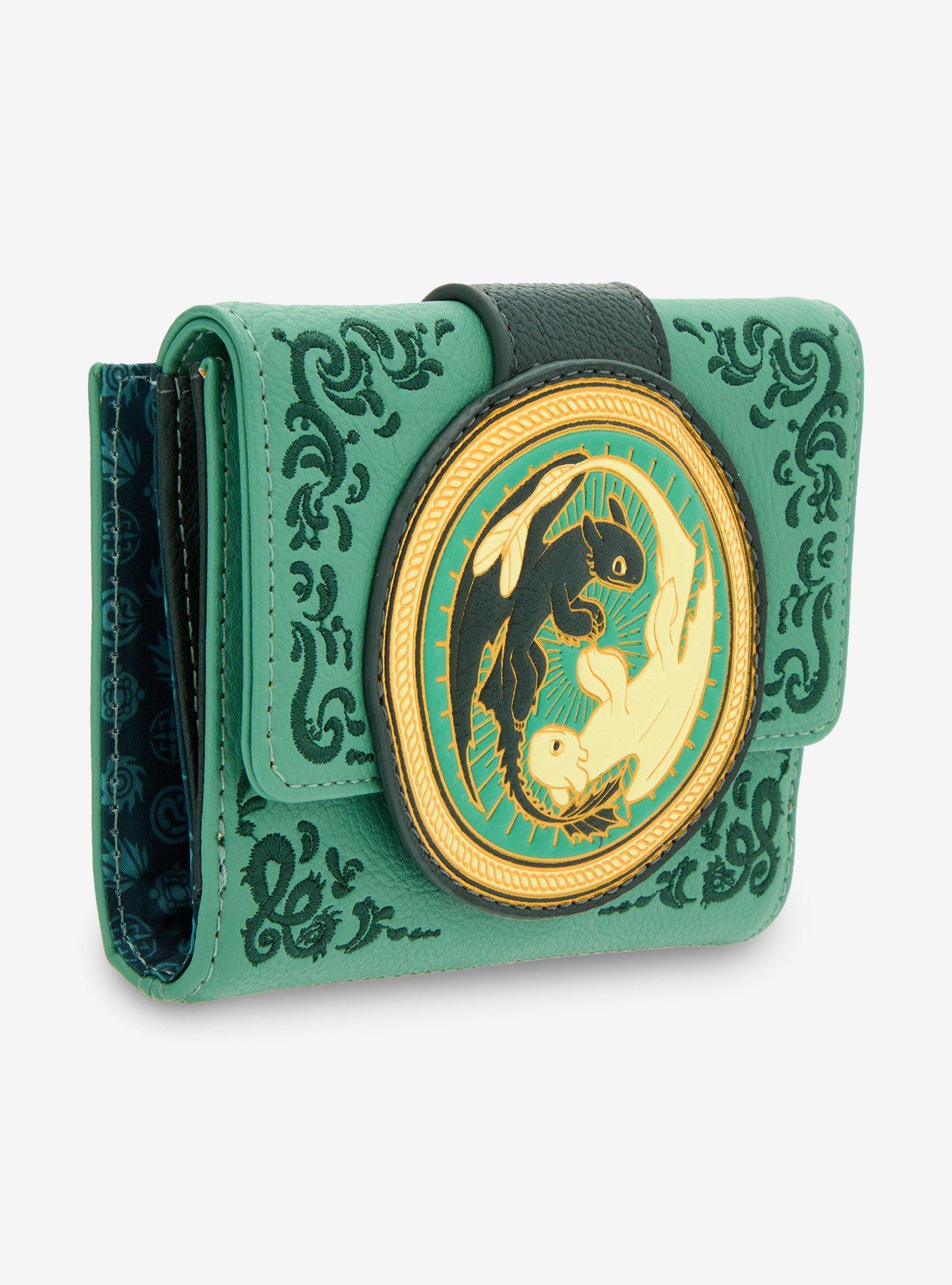 Loungefly DreamWorks How To Train Your Dragon Toothless & Light Fury Zip Wallet &mdash; BoxLunch Exclusive, , hi-res