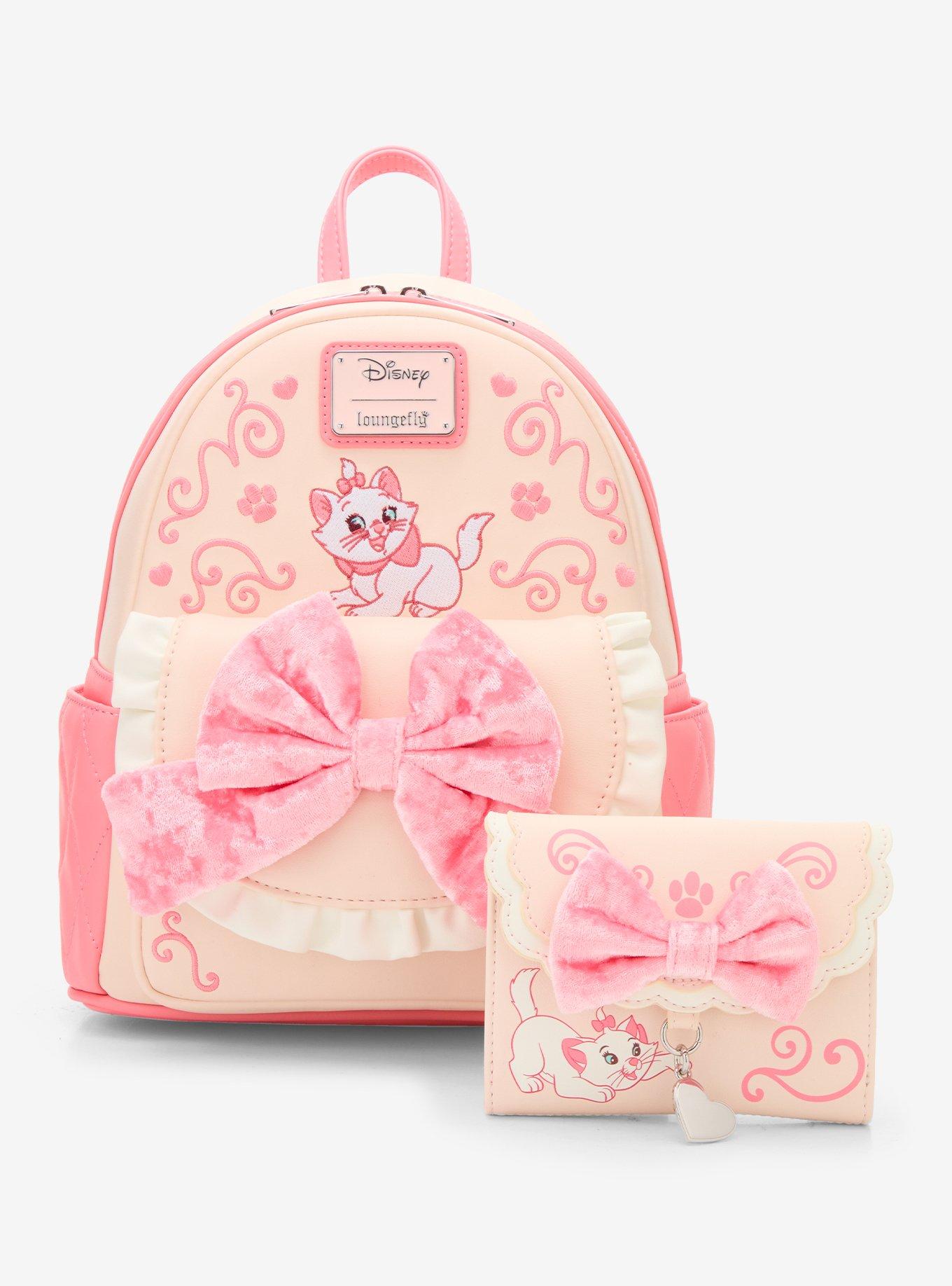 Loungefly Disney The Aristocats Marie Velvet Bow Mini Backpack - BoxLunch Exclusive, , alternate