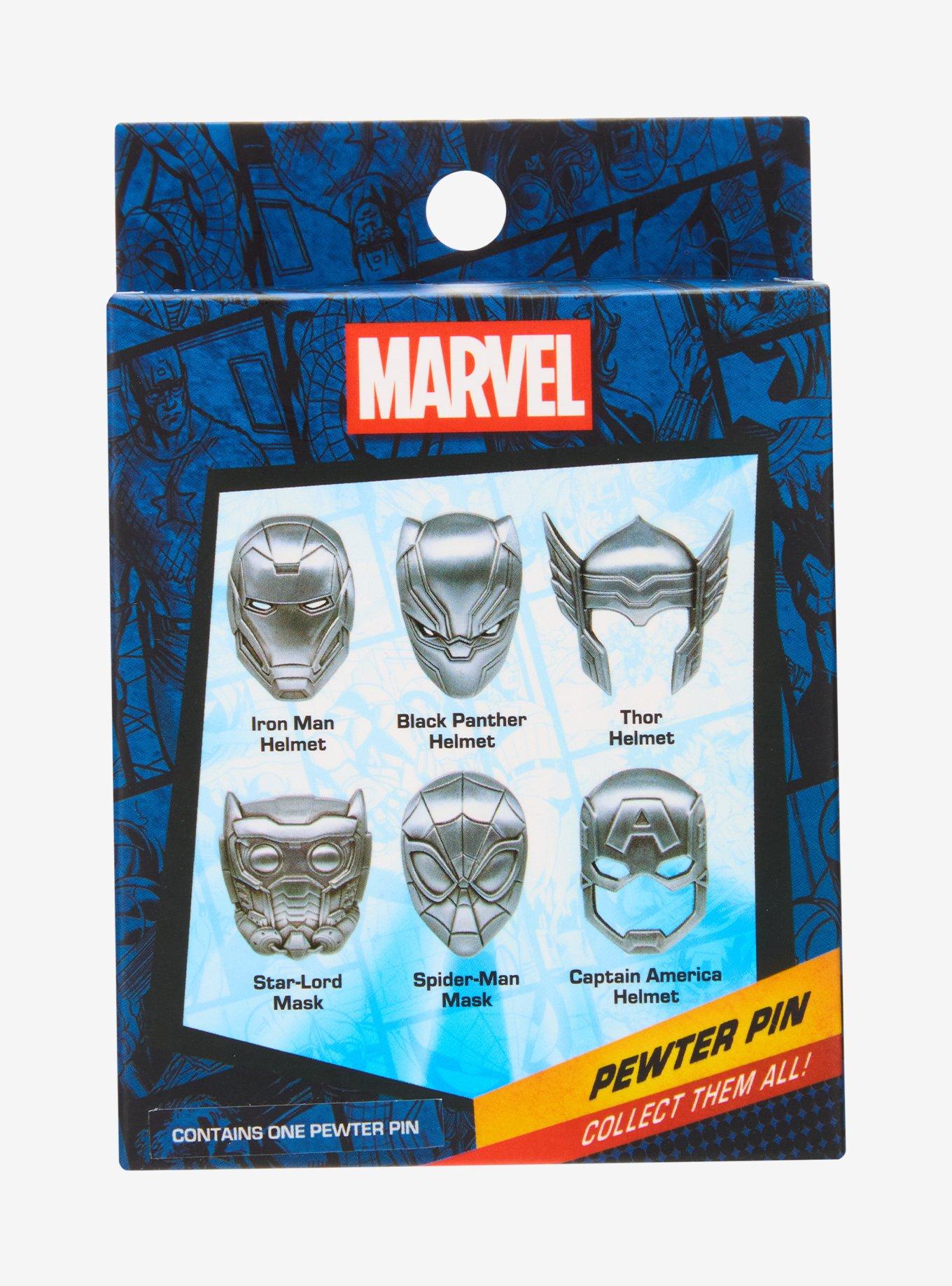 Marvel Hero Helmets Blind Box Pewter Pin - BoxLunch Exclusive, , alternate