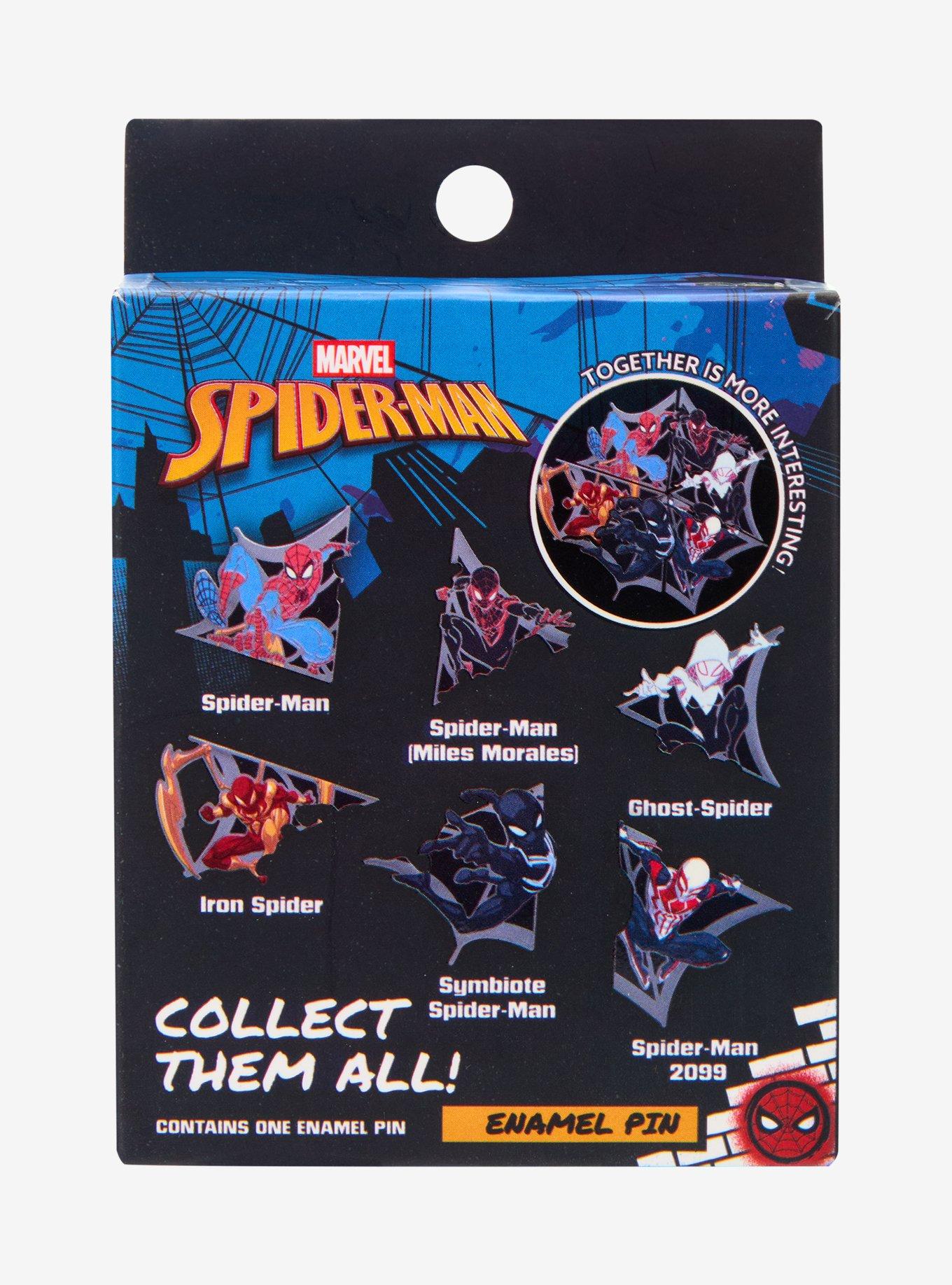 Marvel Spider-Man Characters Web Puzzle Blind Box Enamel Pin - BoxLunch Exclusive, , alternate