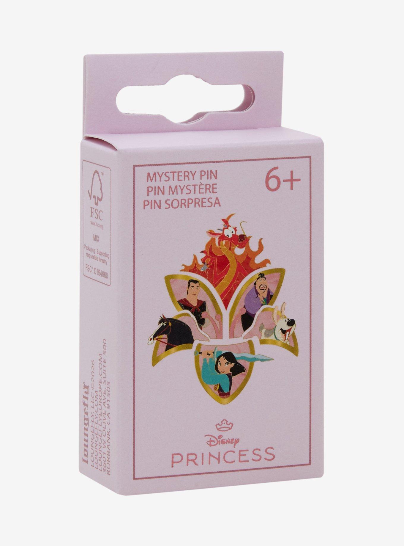 Loungefly Disney Mulan Characters Flower Puzzle Blind Box Enamel Pin - BoxLunch Exclusive, , hi-res