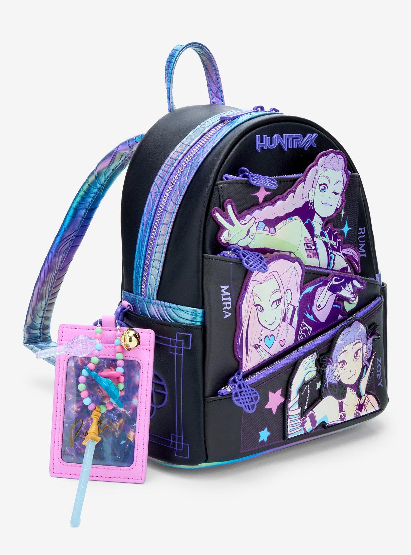 Loungefly KPop Demon Hunters Huntrix Cardholder & Mini Backpack, , hi-res